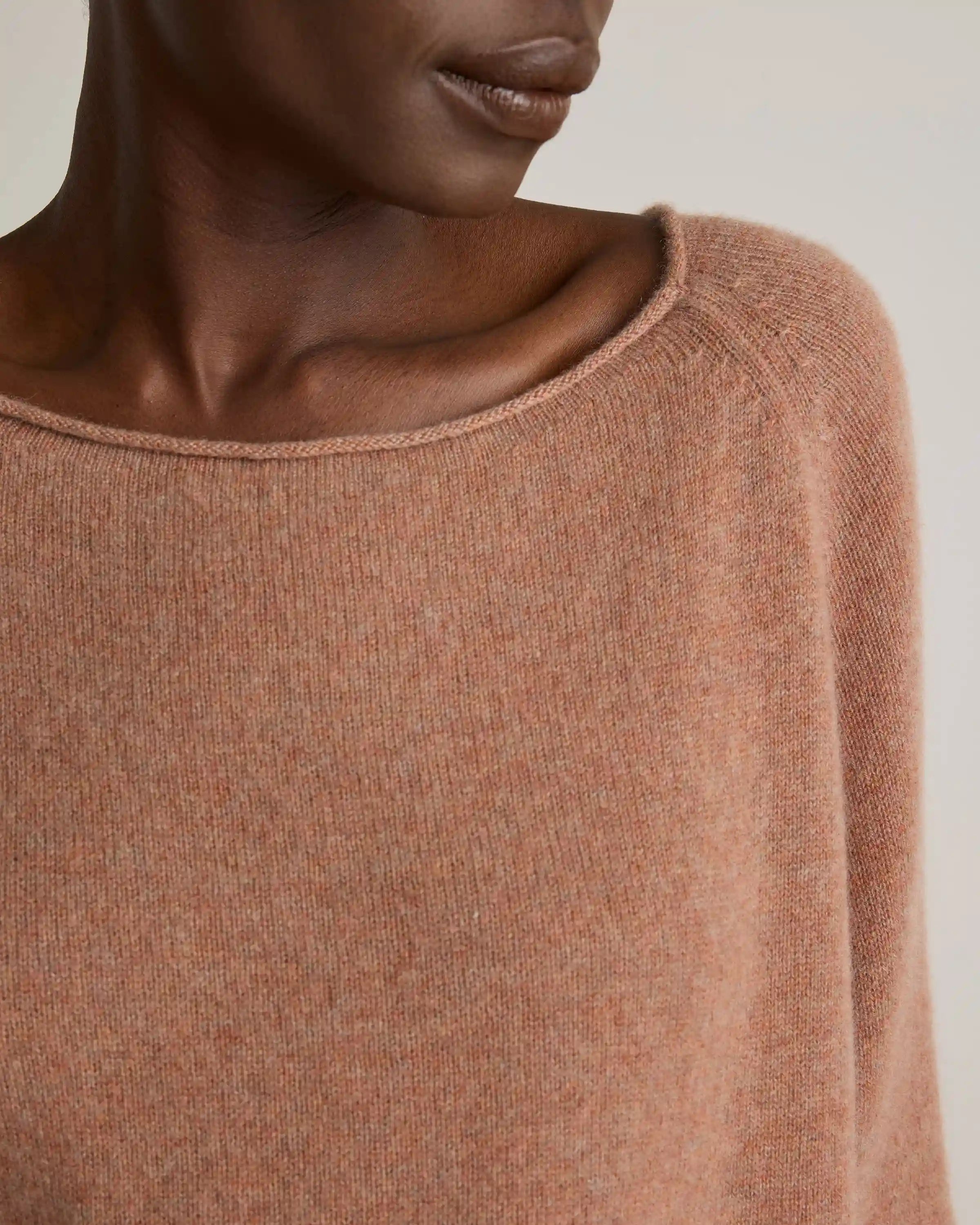 Mongolian Cashmere Boatneck Sweater