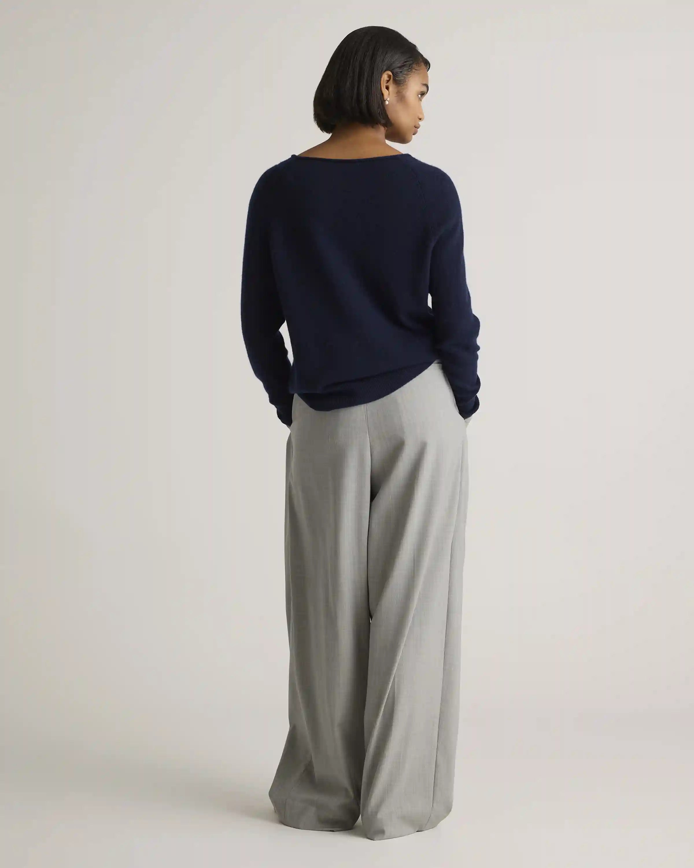 Mongolian Cashmere Boatneck Sweater