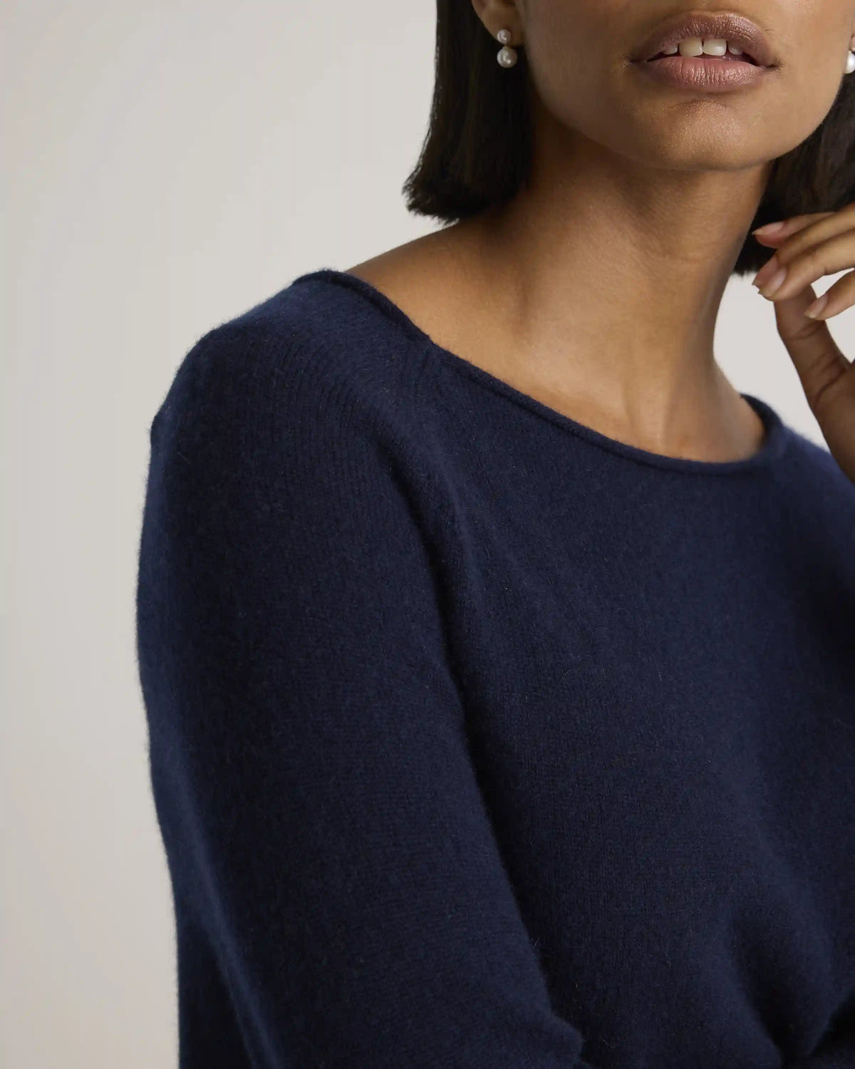 Mongolian Cashmere Boatneck Sweater