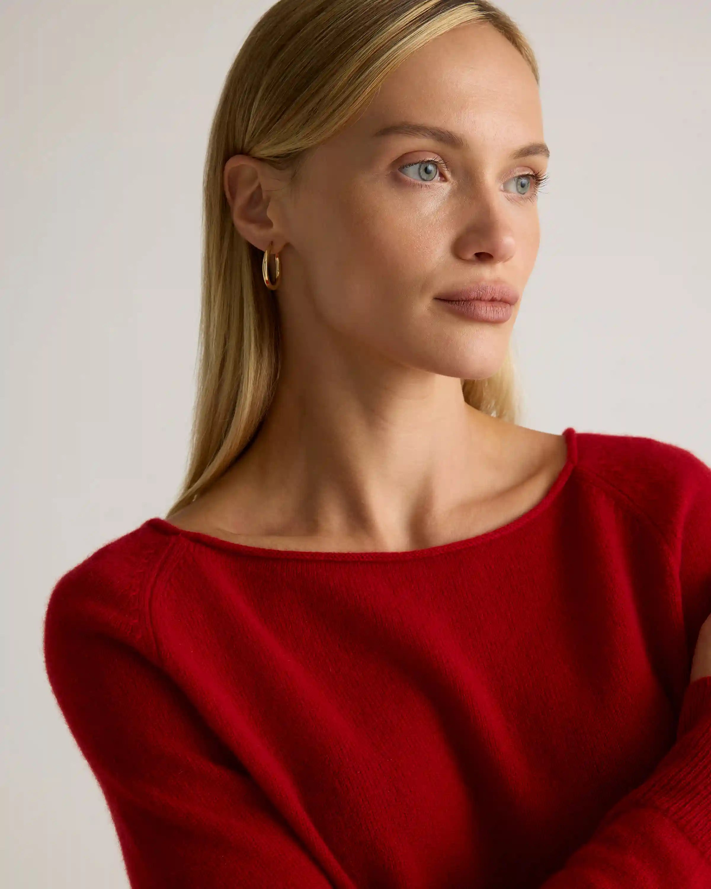 Mongolian Cashmere Boatneck Sweater