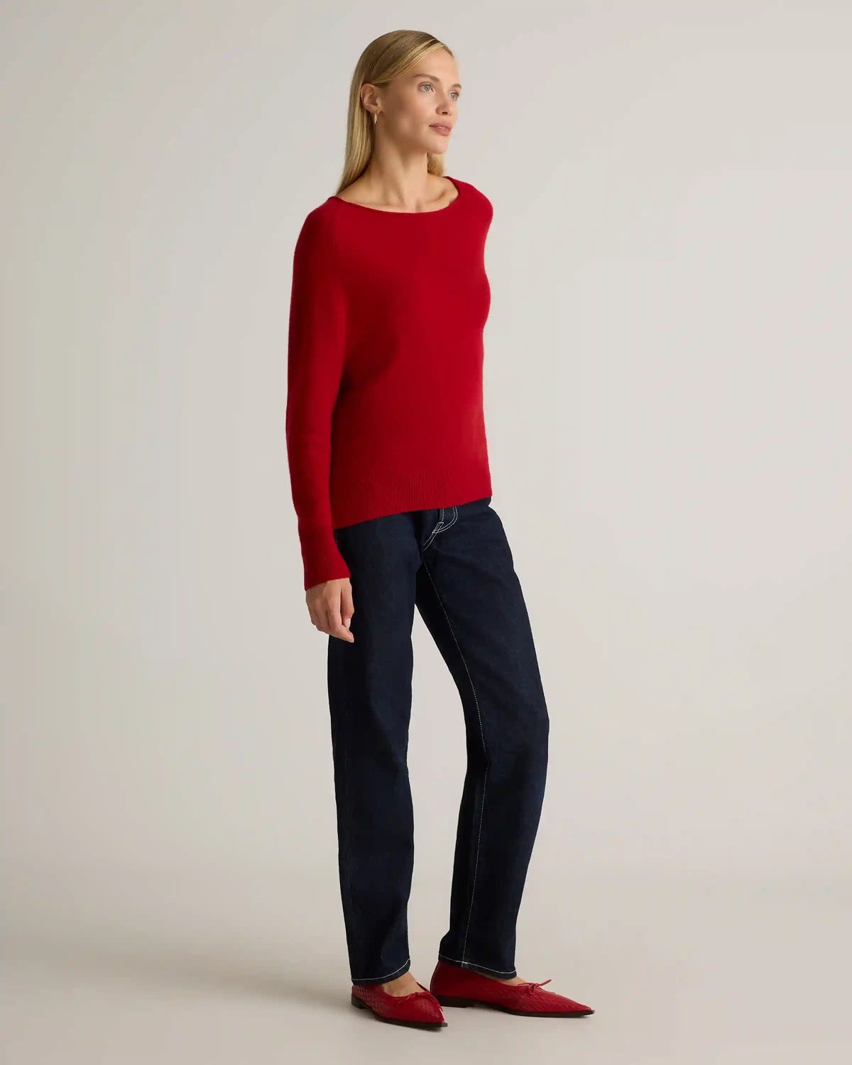 Mongolian Cashmere Boatneck Sweater