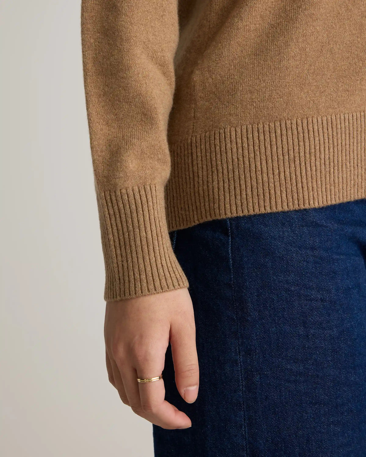 Mongolian Cashmere Polo Sweater