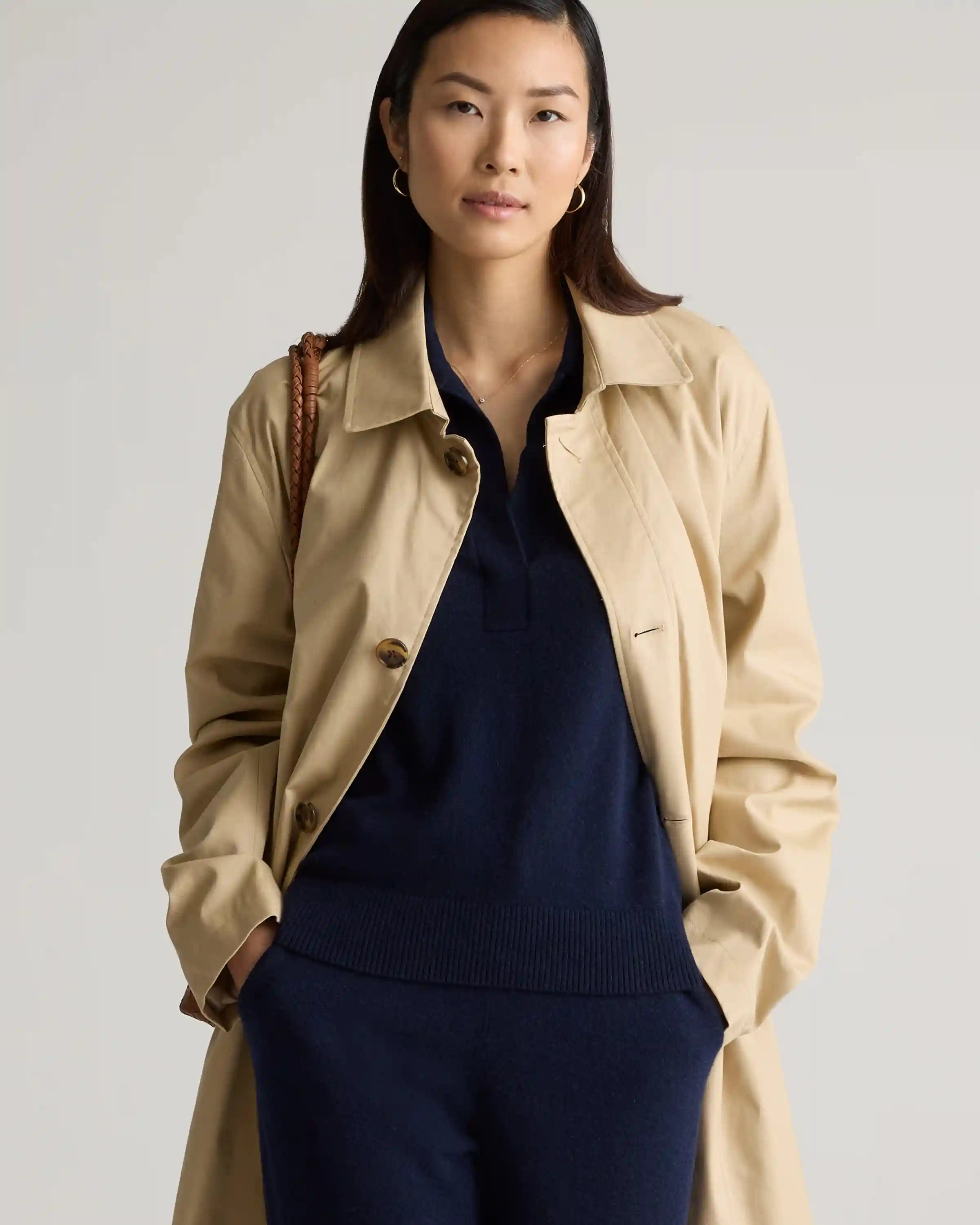 Mongolian Cashmere Polo Sweater