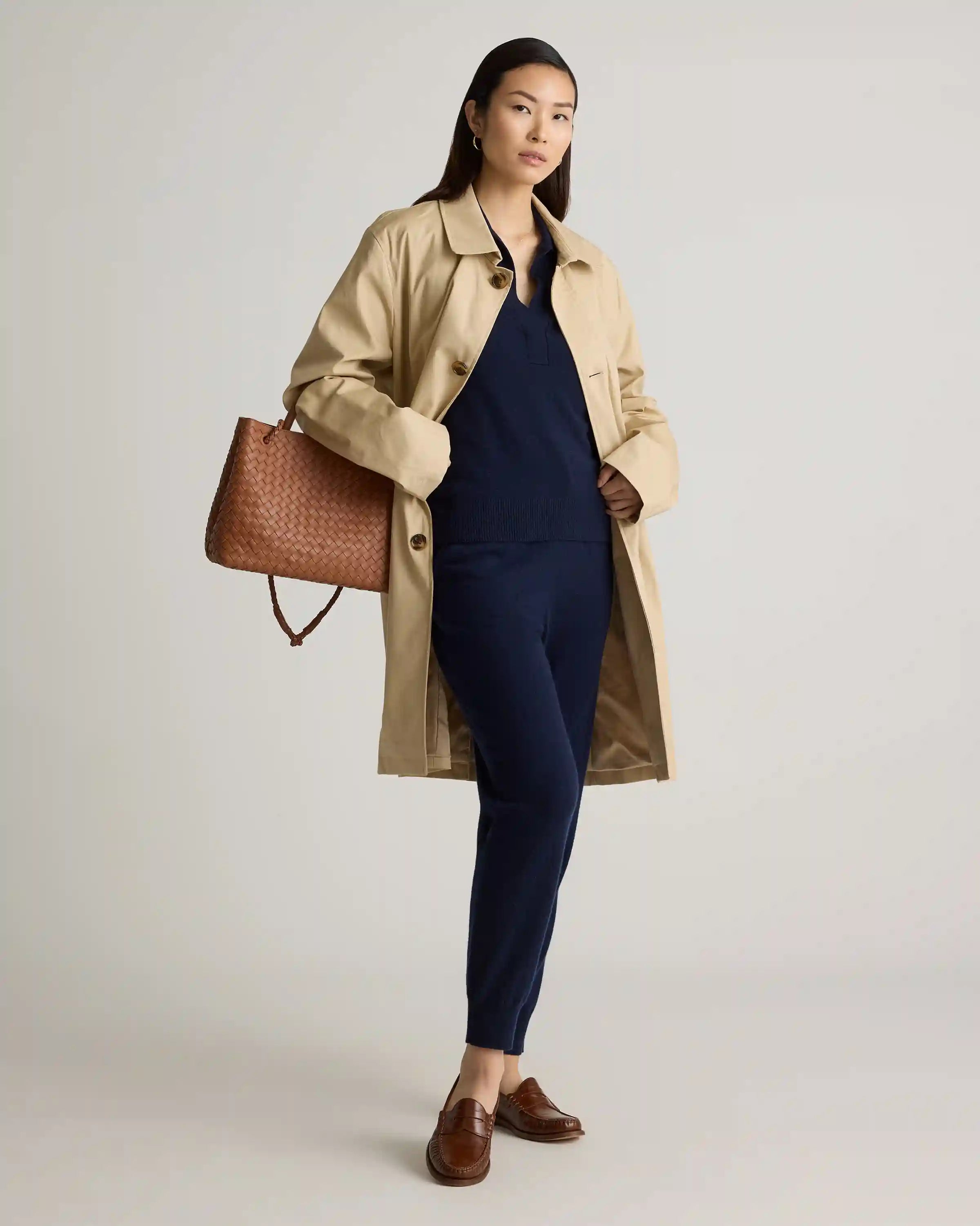 Mongolian Cashmere Polo Sweater