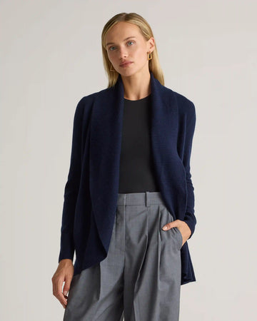 Mongolian Cashmere Open Cardigan Sweater