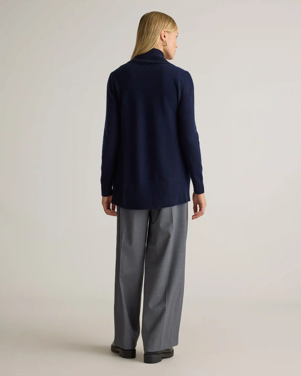 Mongolian Cashmere Open Cardigan Sweater