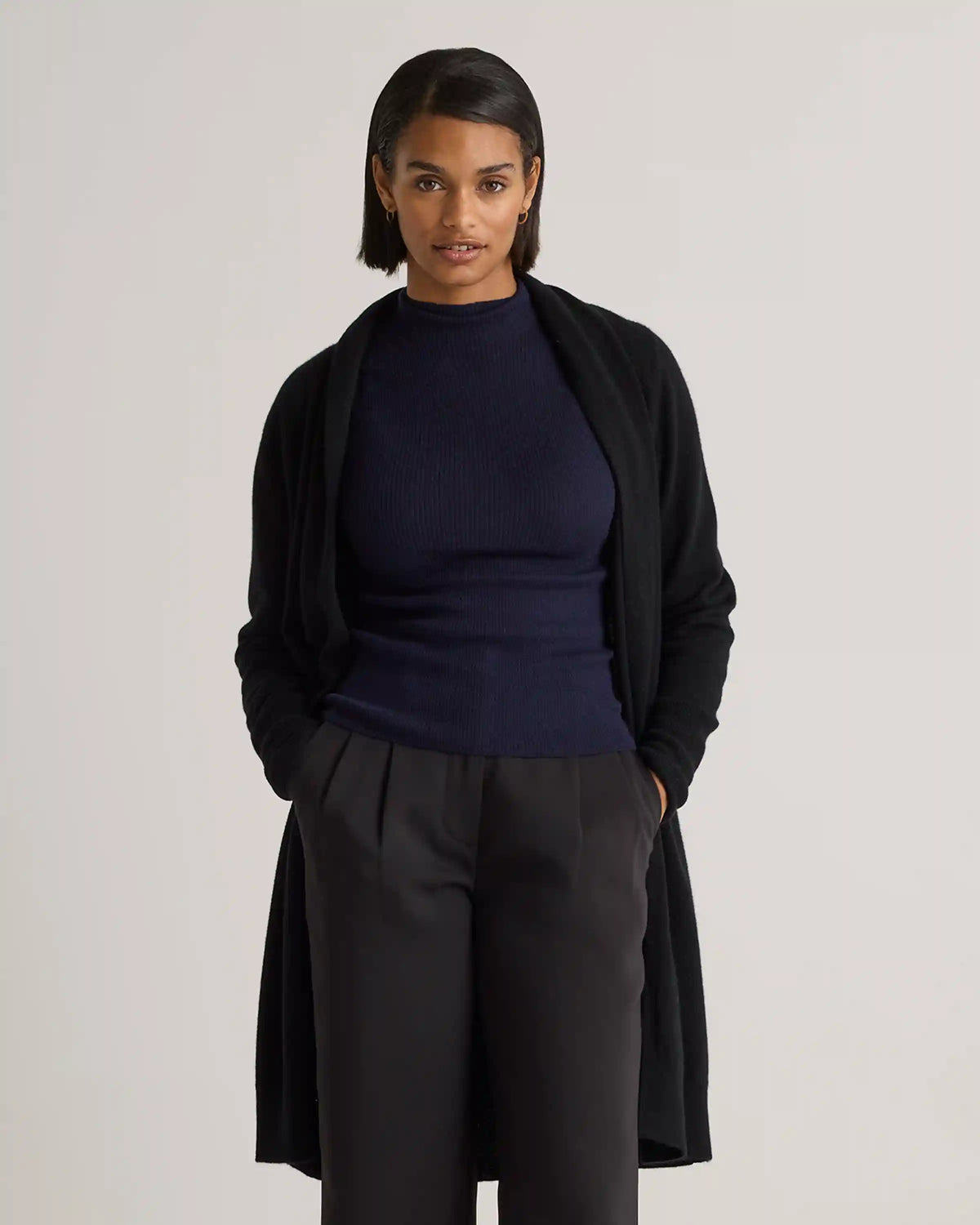 Mongolian Cashmere Duster Cardigan Sweater