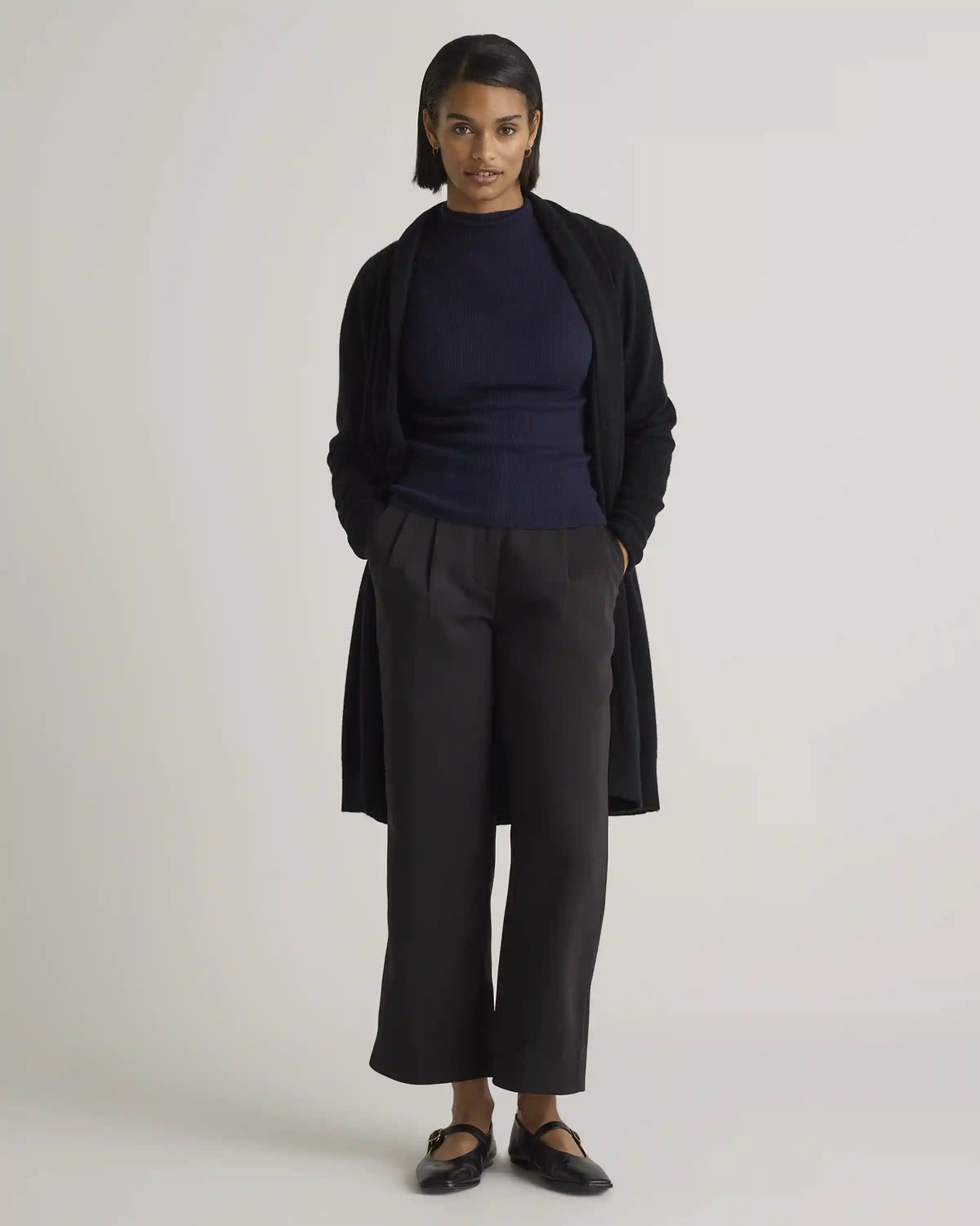 Mongolian Cashmere Duster Cardigan Sweater