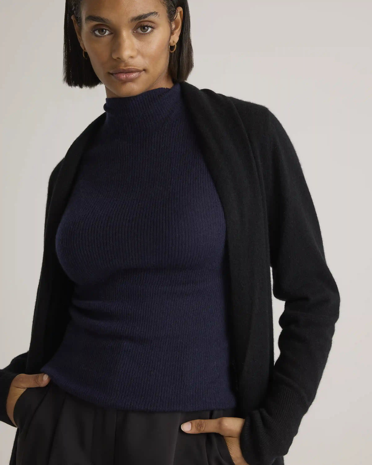 Mongolian Cashmere Duster Cardigan Sweater