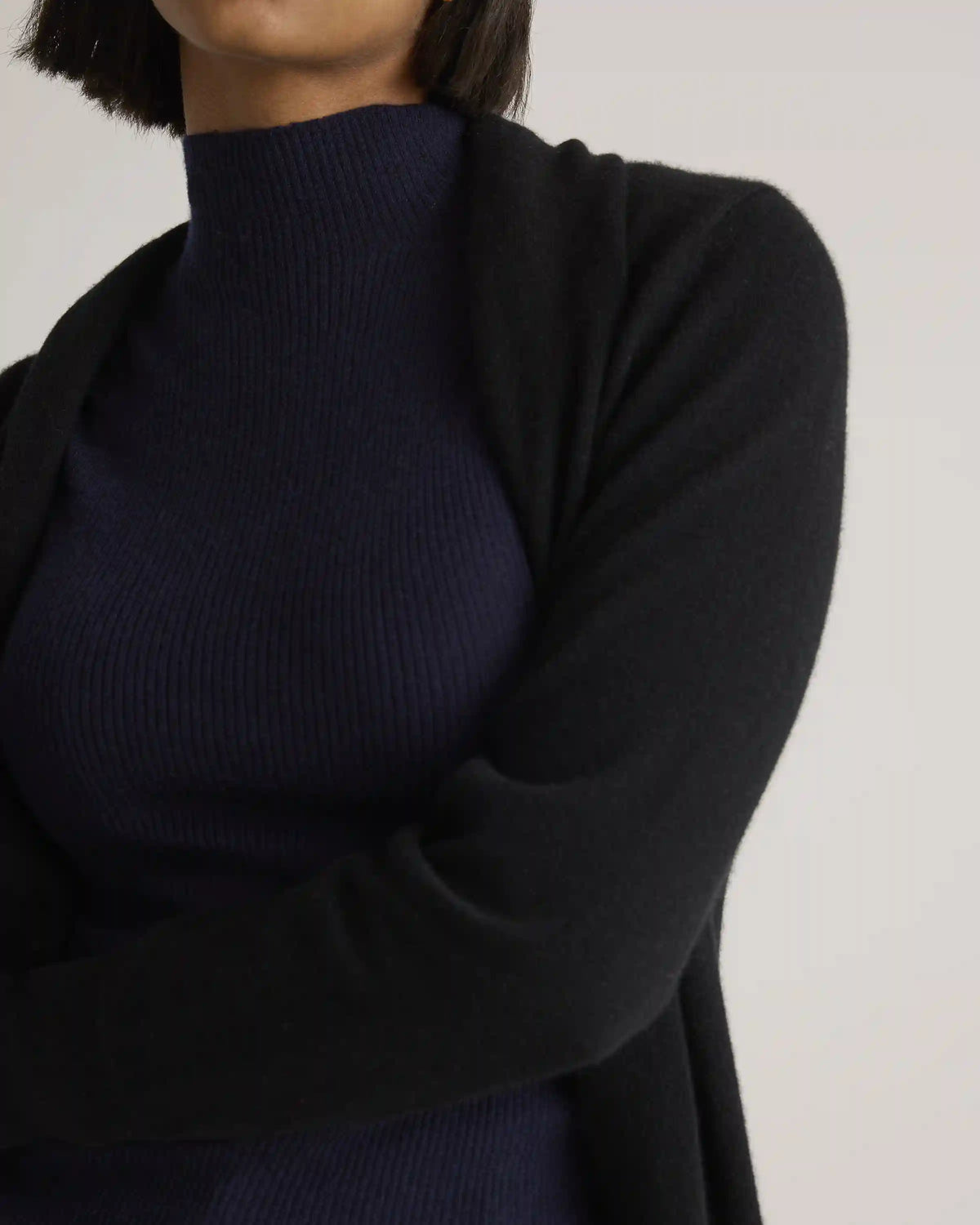 Mongolian Cashmere Duster Cardigan Sweater