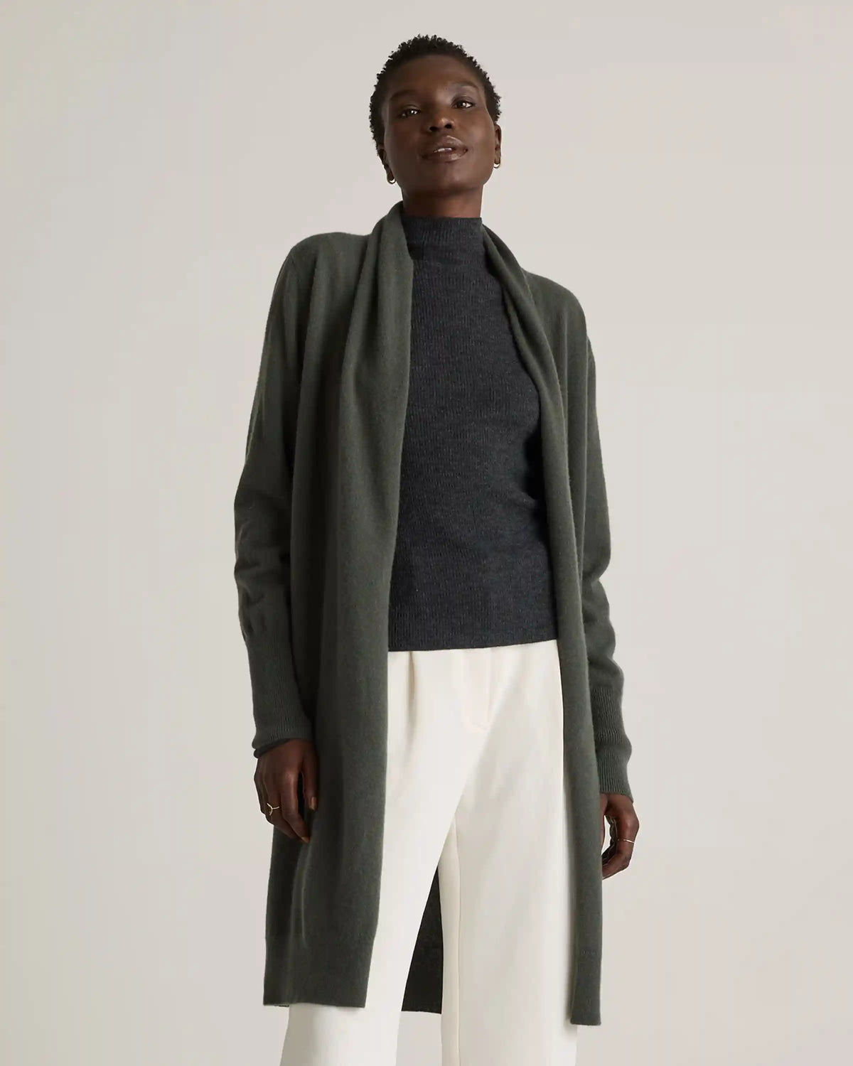 Mongolian Cashmere Duster Cardigan Sweater