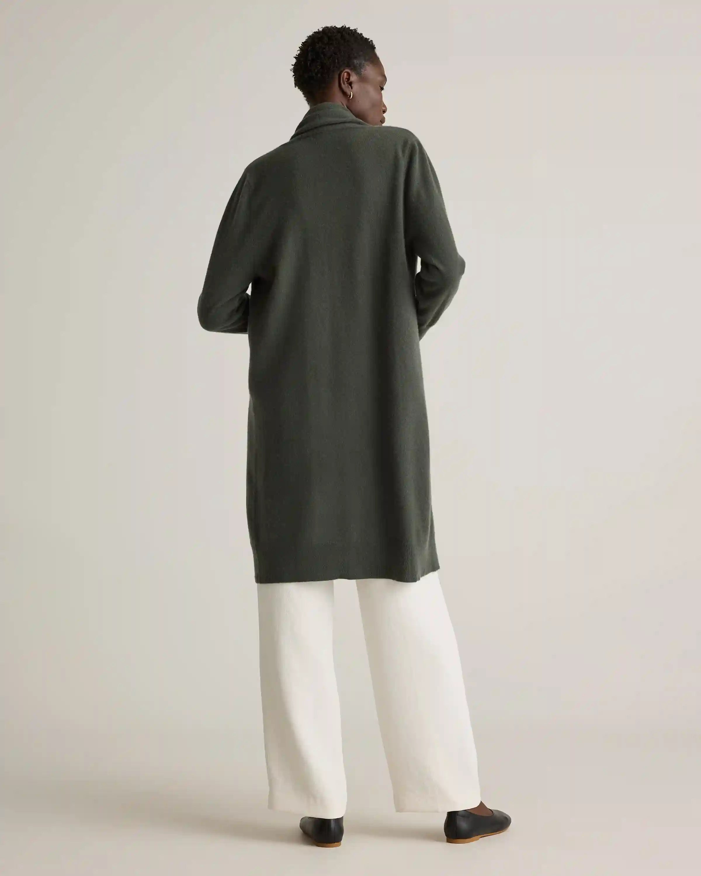 Mongolian Cashmere Duster Cardigan Sweater