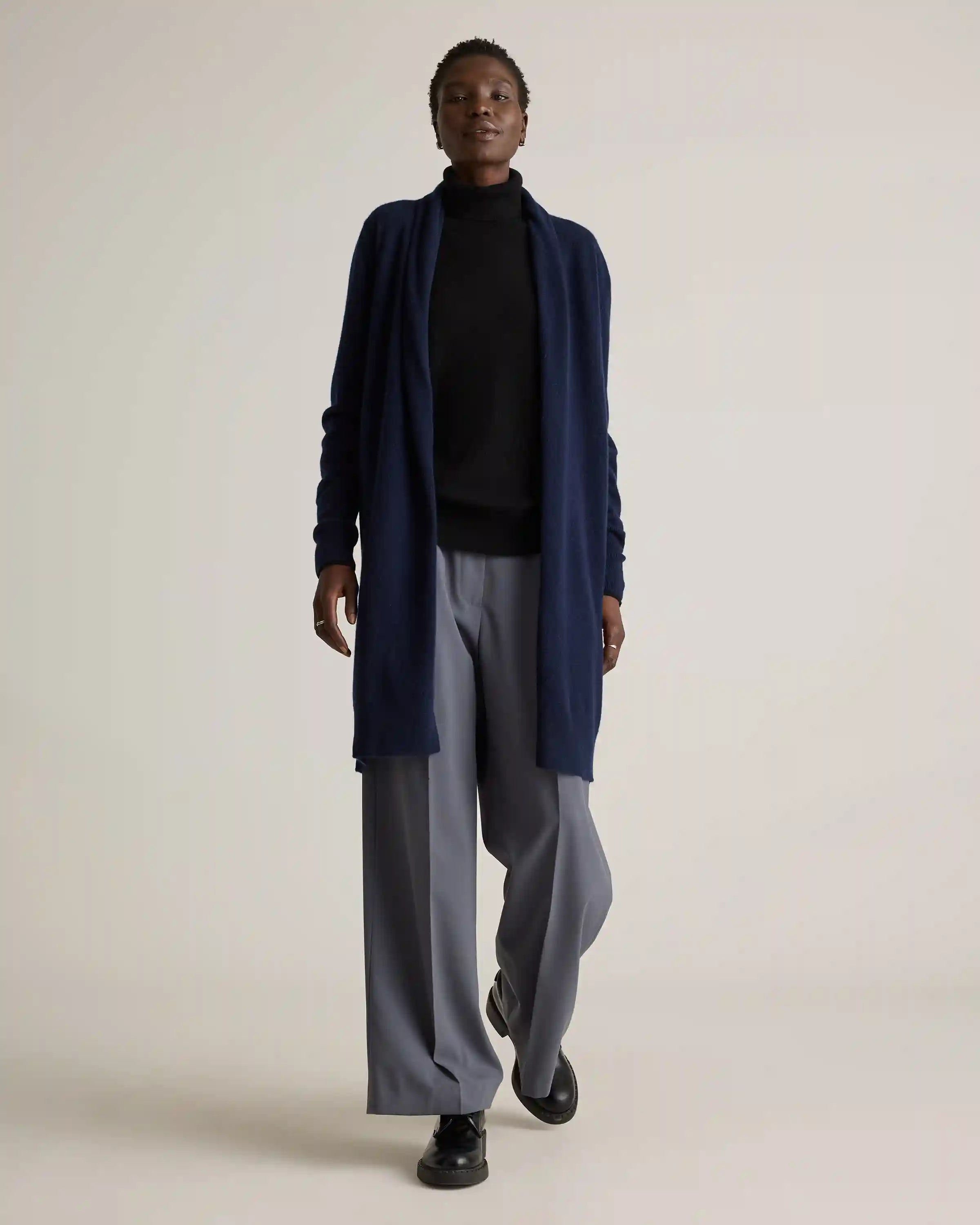 Mongolian Cashmere Duster Cardigan Sweater