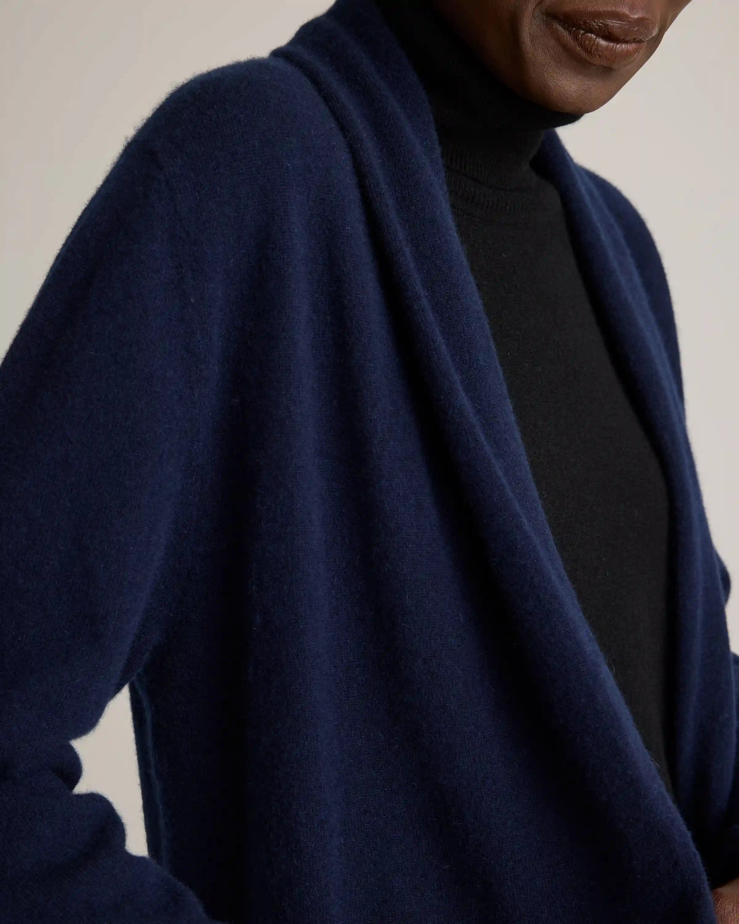 Mongolian Cashmere Duster Cardigan Sweater
