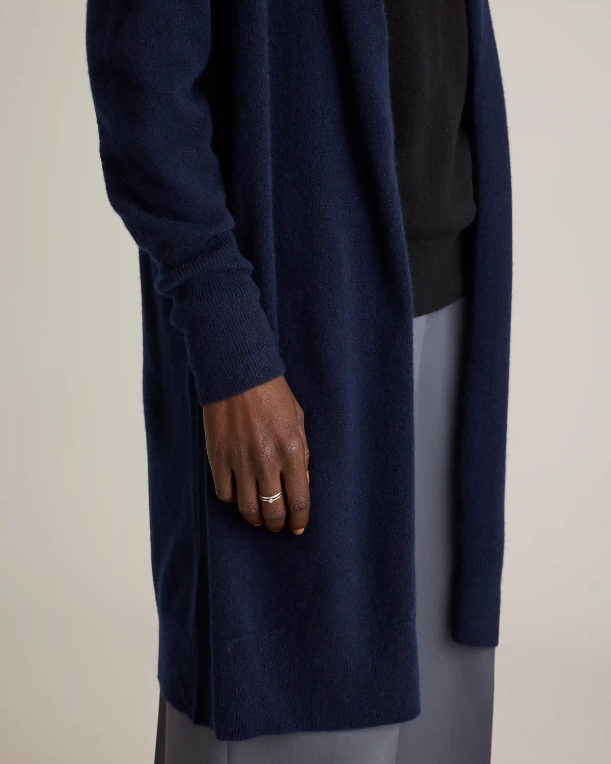Mongolian Cashmere Duster Cardigan Sweater