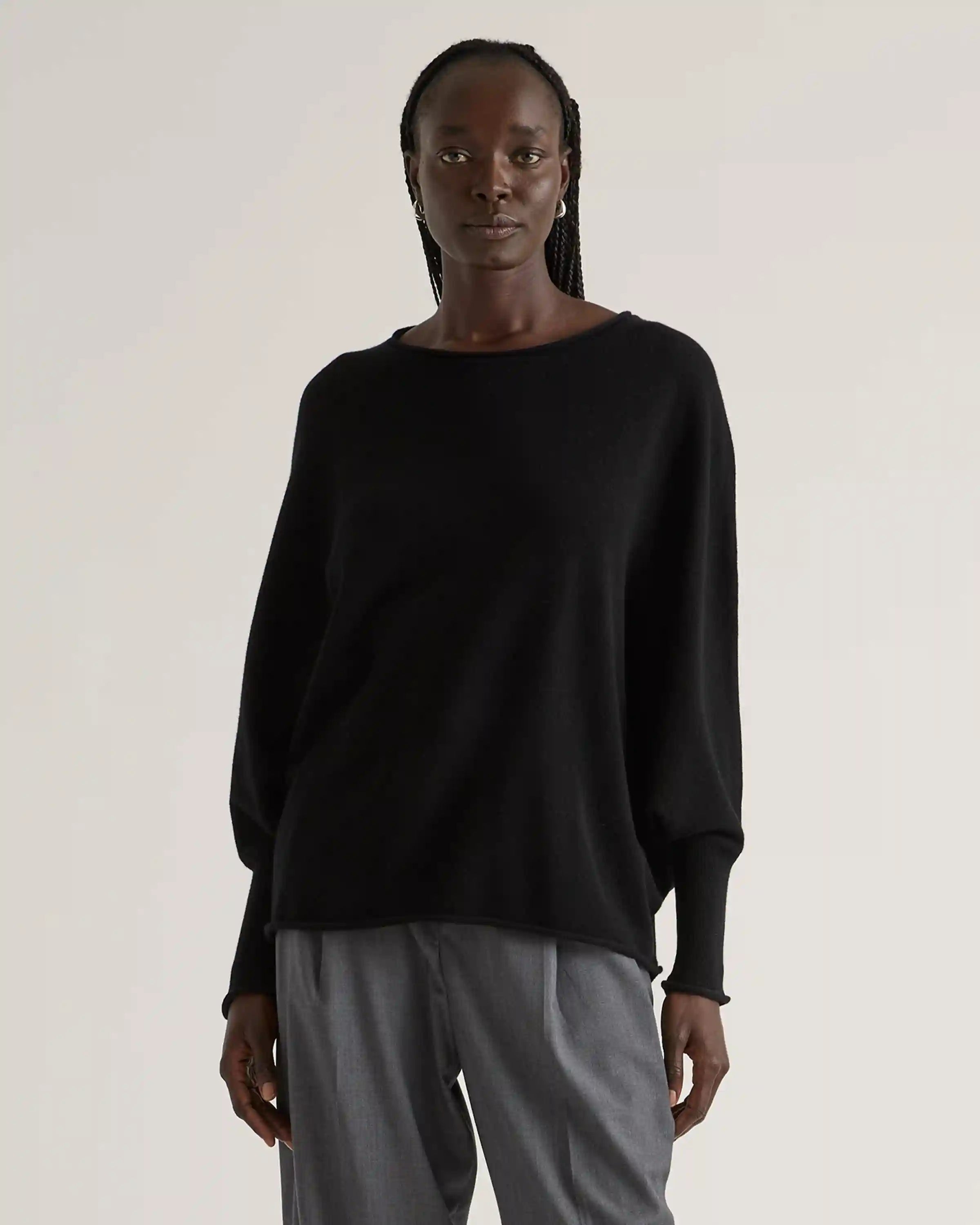 Mongolian Cashmere Batwing Sweater