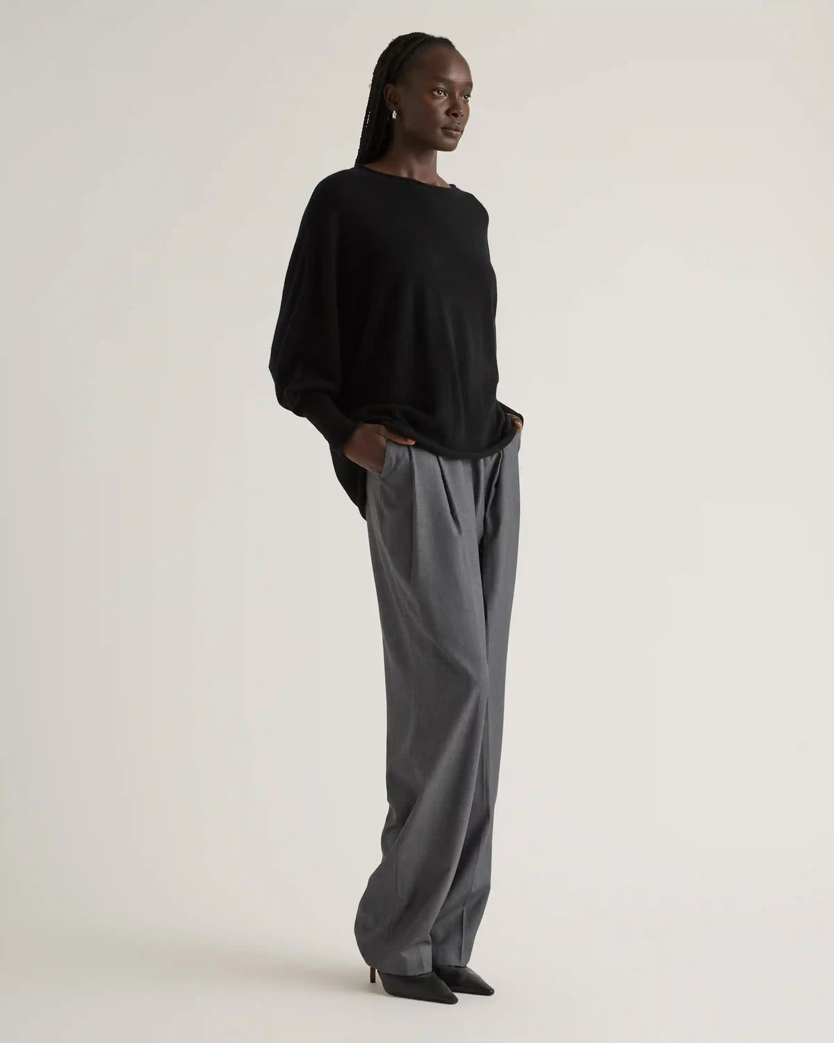 Mongolian Cashmere Batwing Sweater