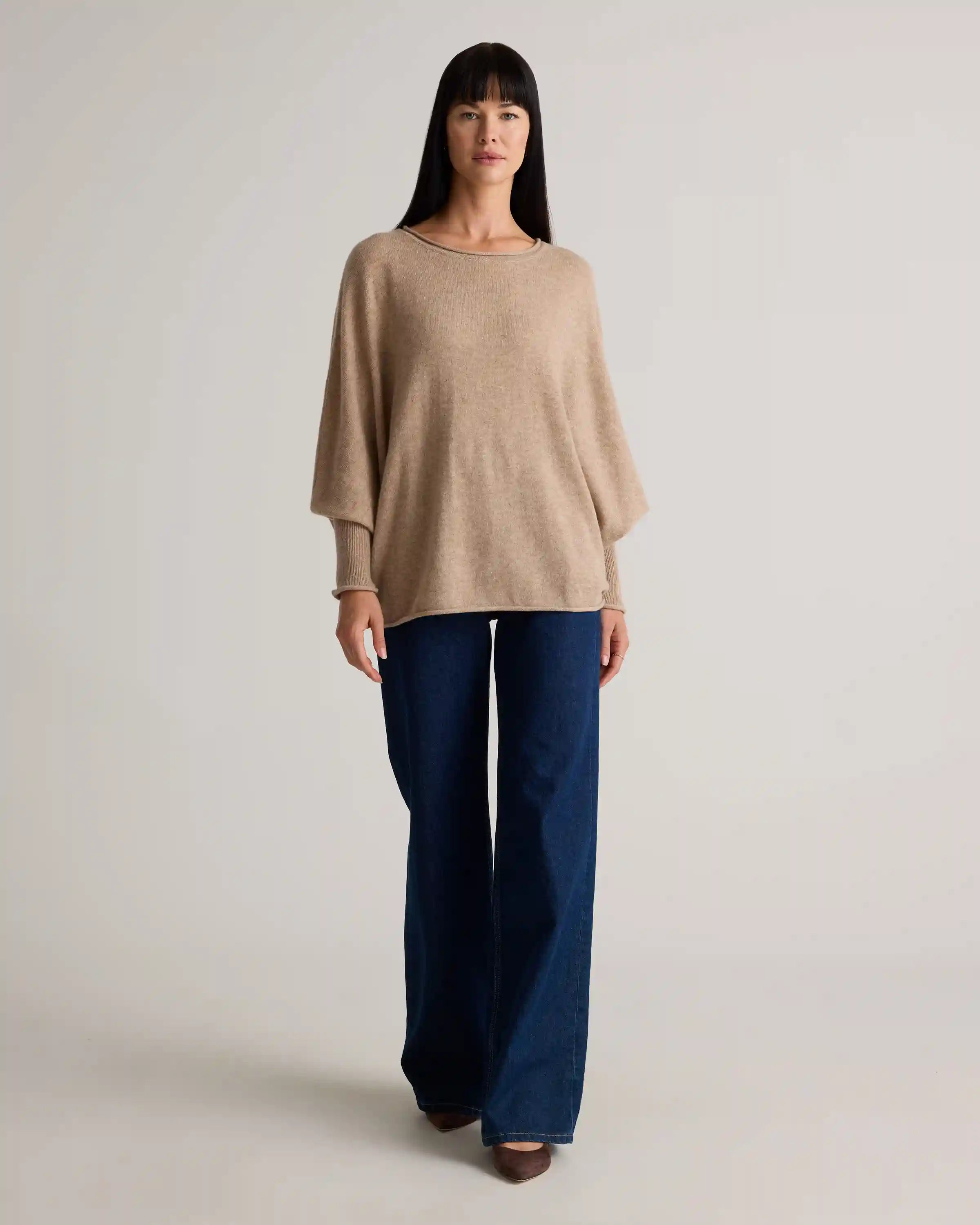 Mongolian Cashmere Batwing Sweater