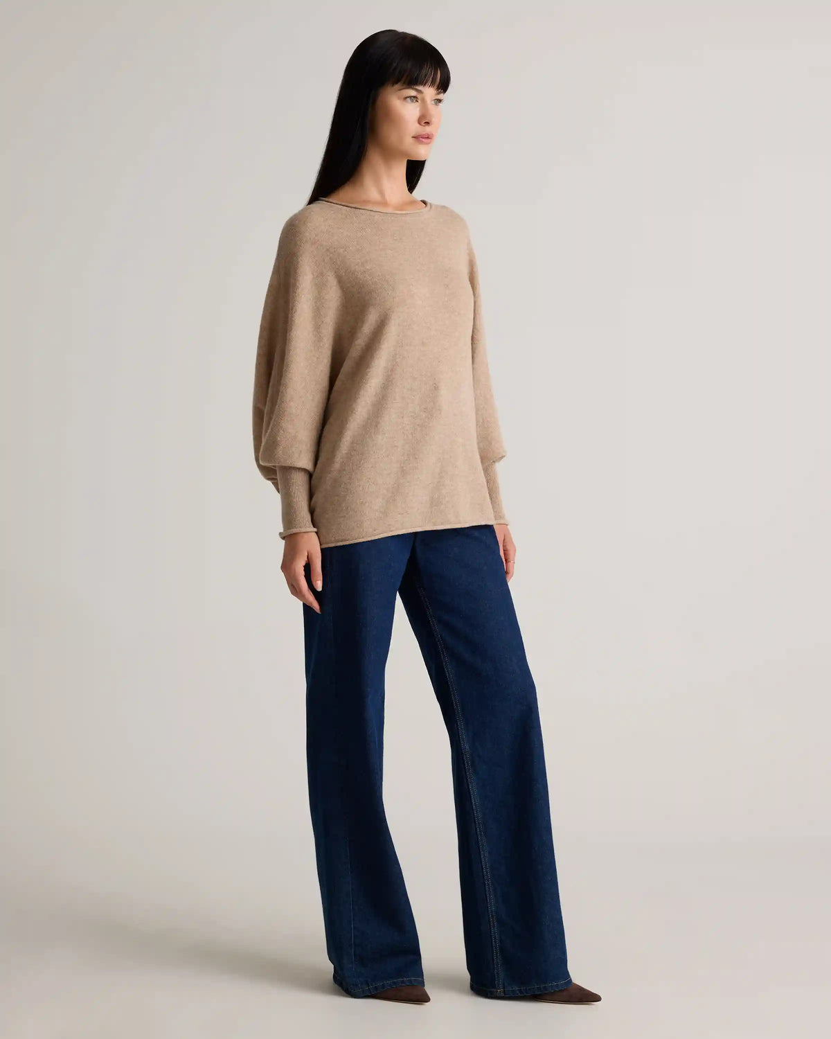 Mongolian Cashmere Batwing Sweater