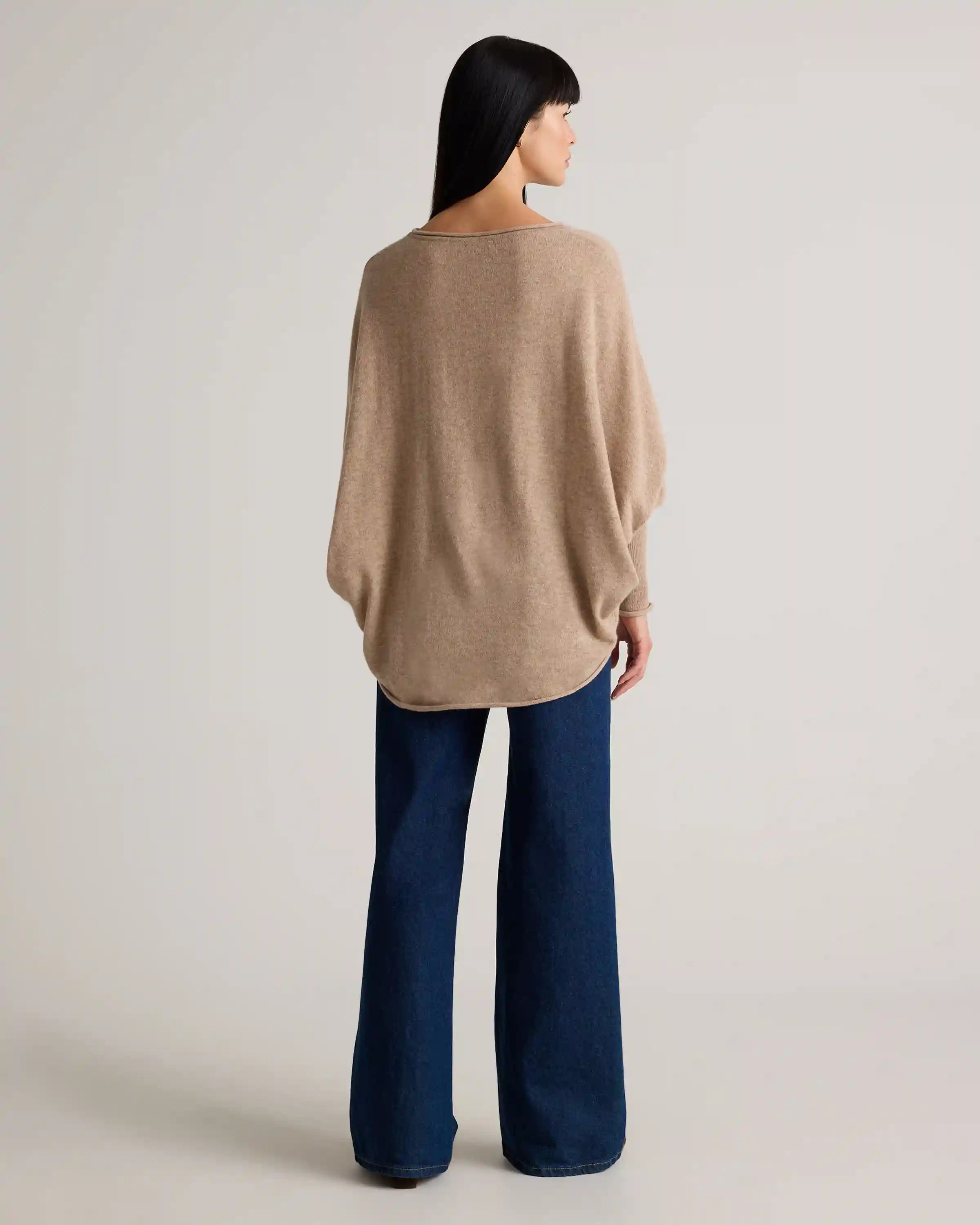 Mongolian Cashmere Batwing Sweater
