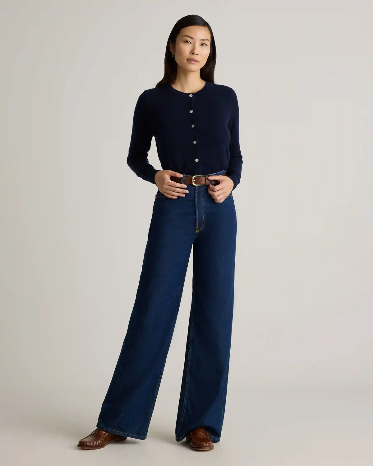 Mongolian Cashmere Cardigan Sweater