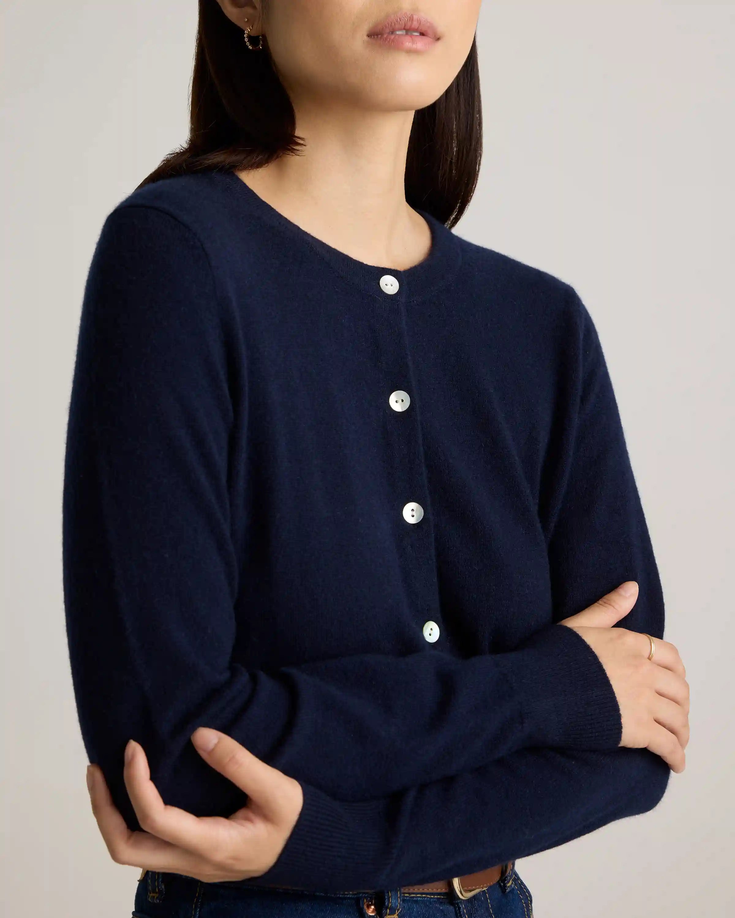 Mongolian Cashmere Cardigan Sweater