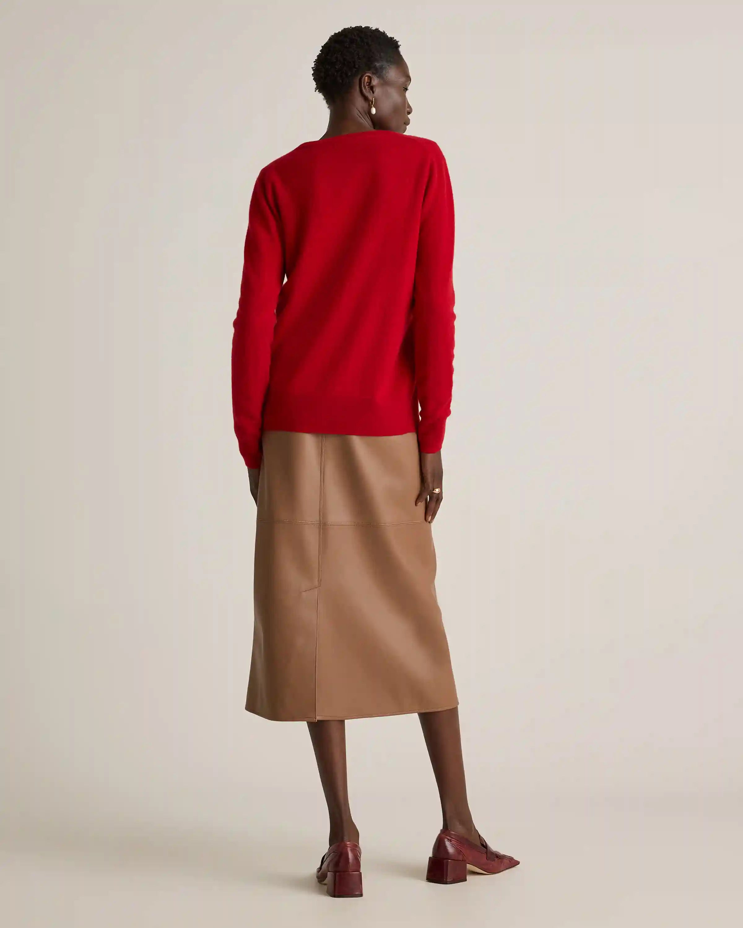 Mongolian Cashmere Cardigan Sweater