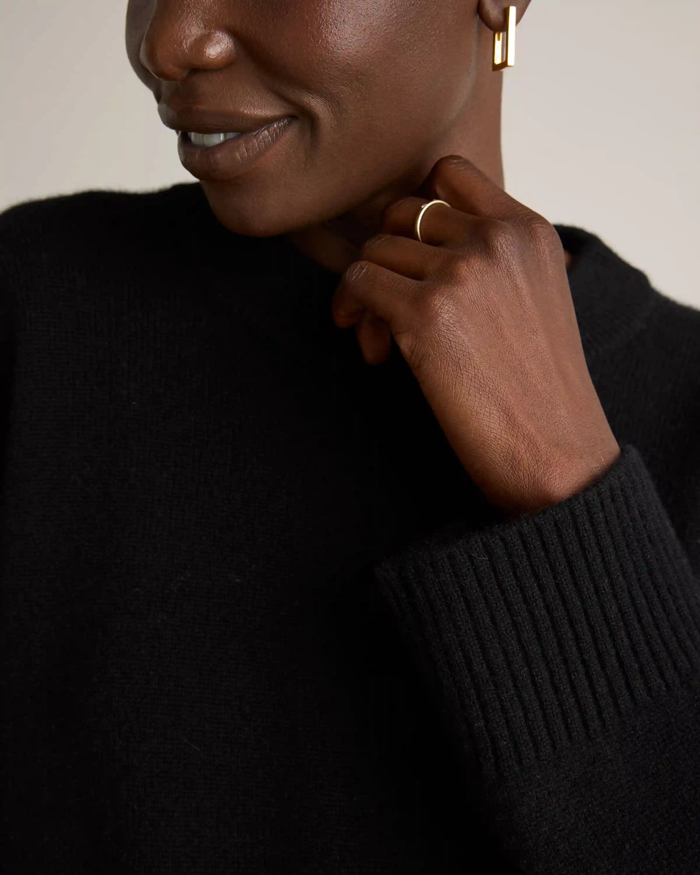 Mongolian Cashmere Oversized Crewneck Sweater