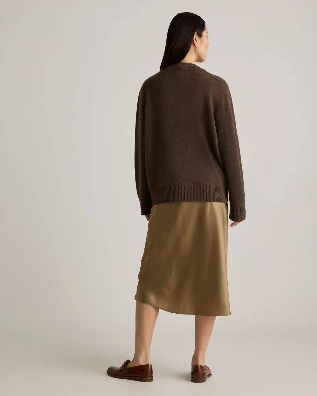 Mongolian Cashmere Oversized Crewneck Sweater