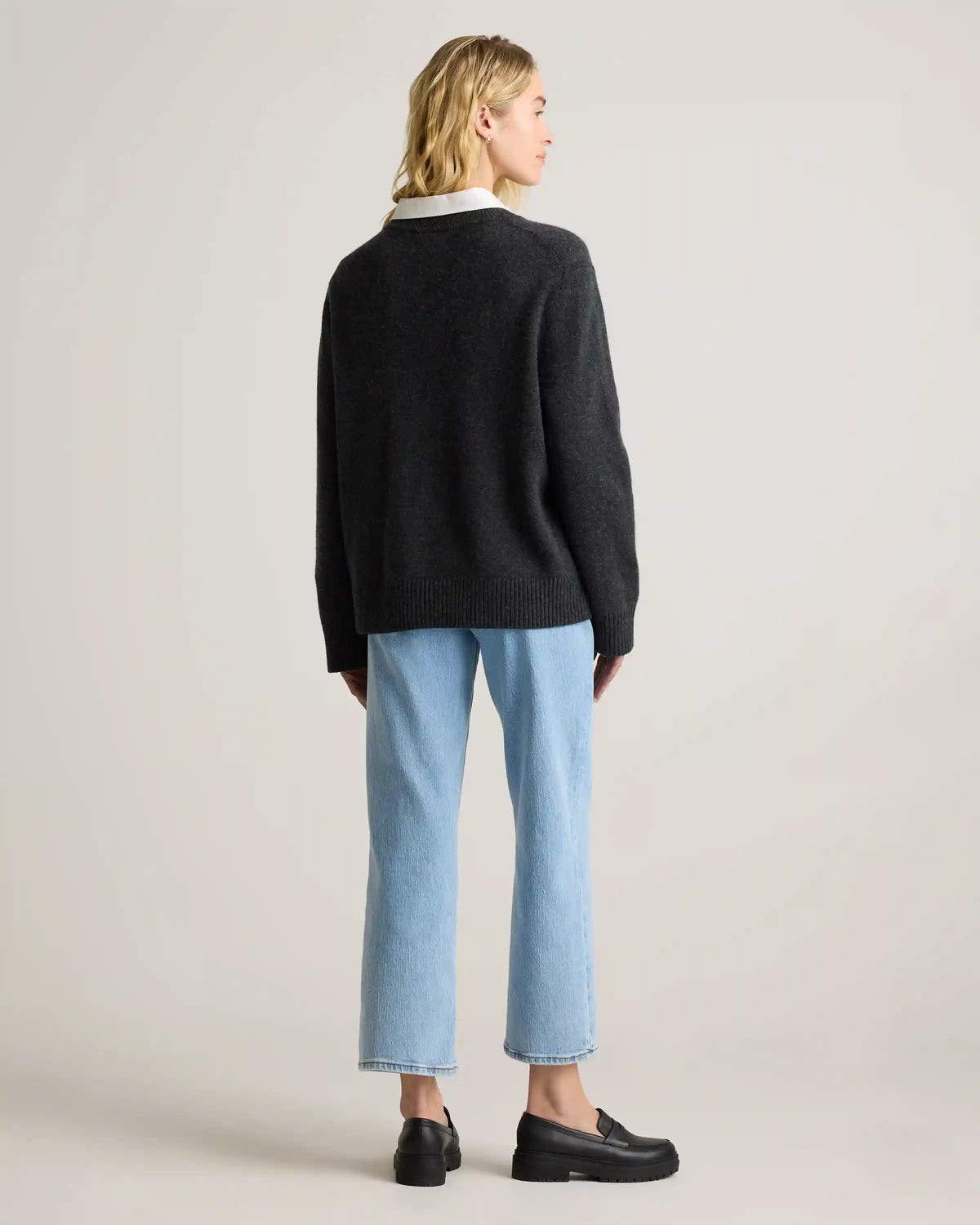 Mongolian Cashmere Oversized Crewneck Sweater