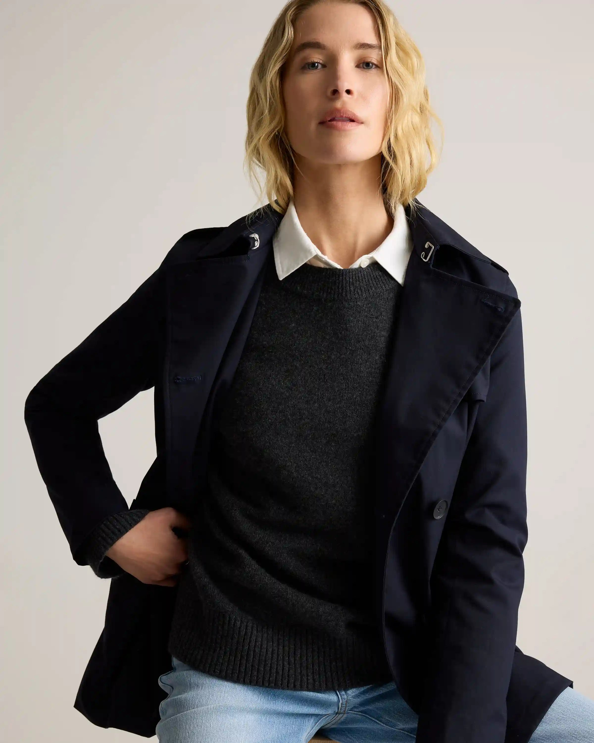 Mongolian Cashmere Oversized Crewneck Sweater