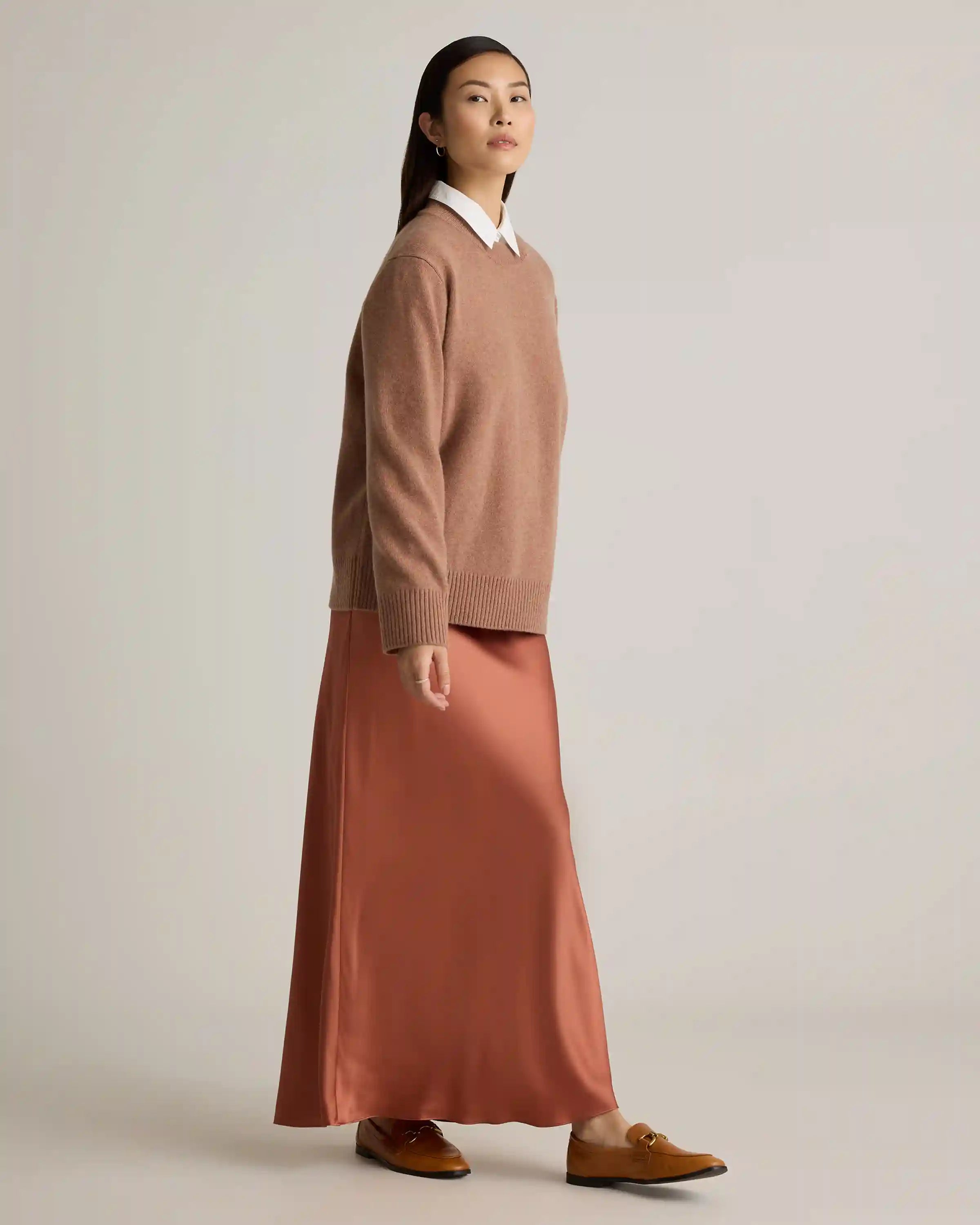 Mongolian Cashmere Oversized Crewneck Sweater