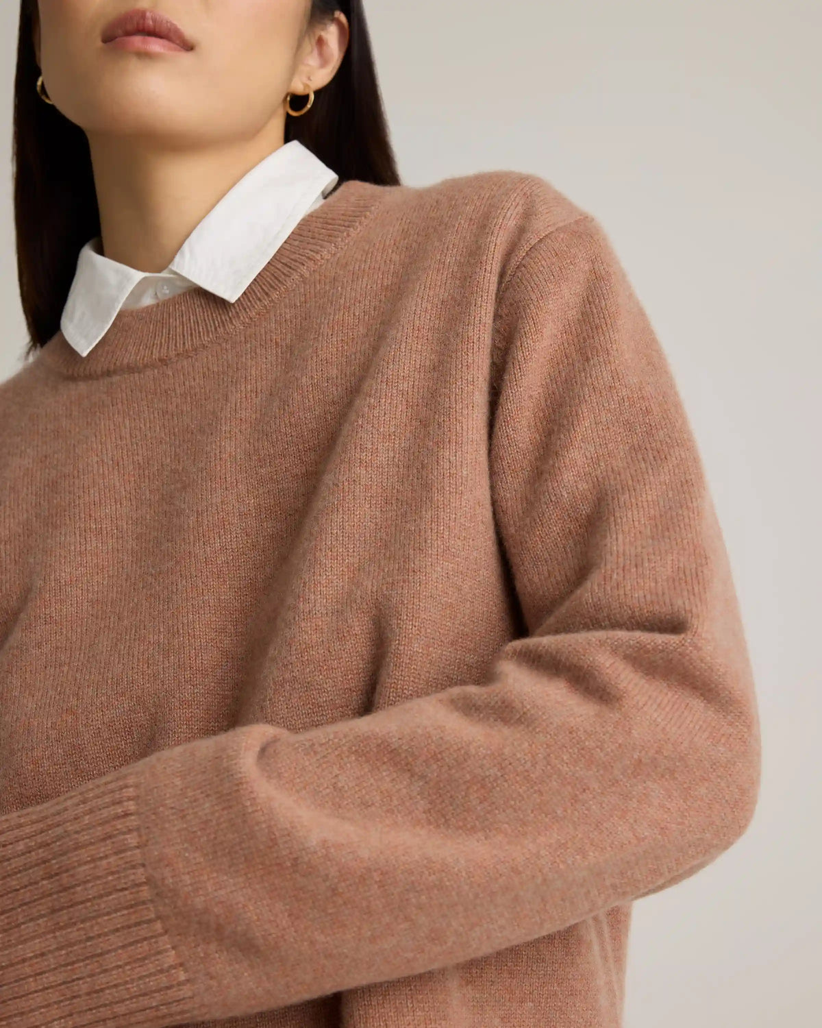 Mongolian Cashmere Oversized Crewneck Sweater