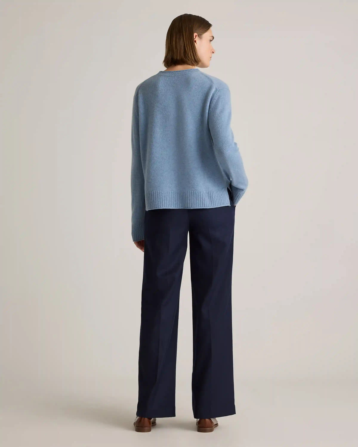 Mongolian Cashmere Boxy Crewneck Sweater