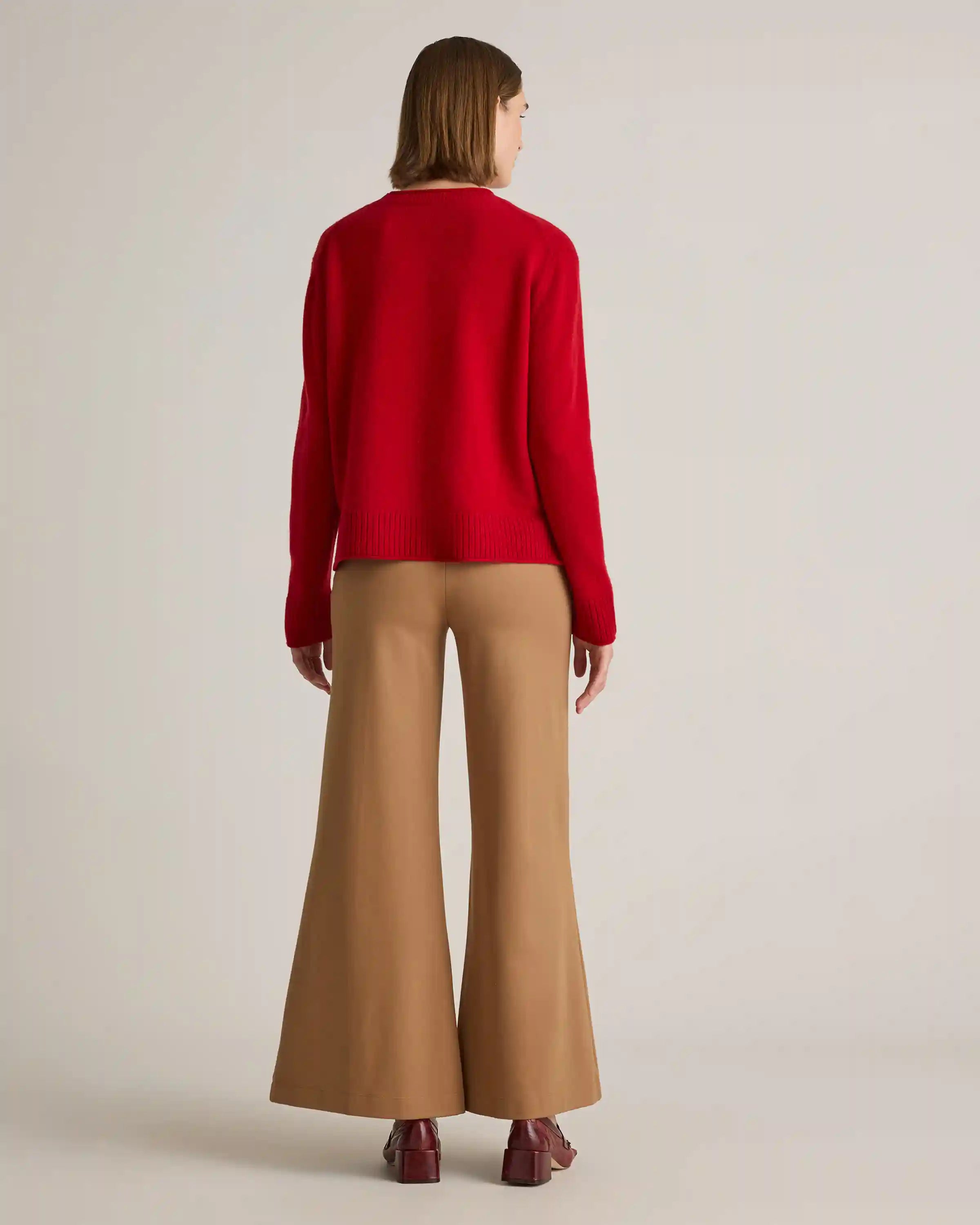 Mongolian Cashmere Boxy Crewneck Sweater