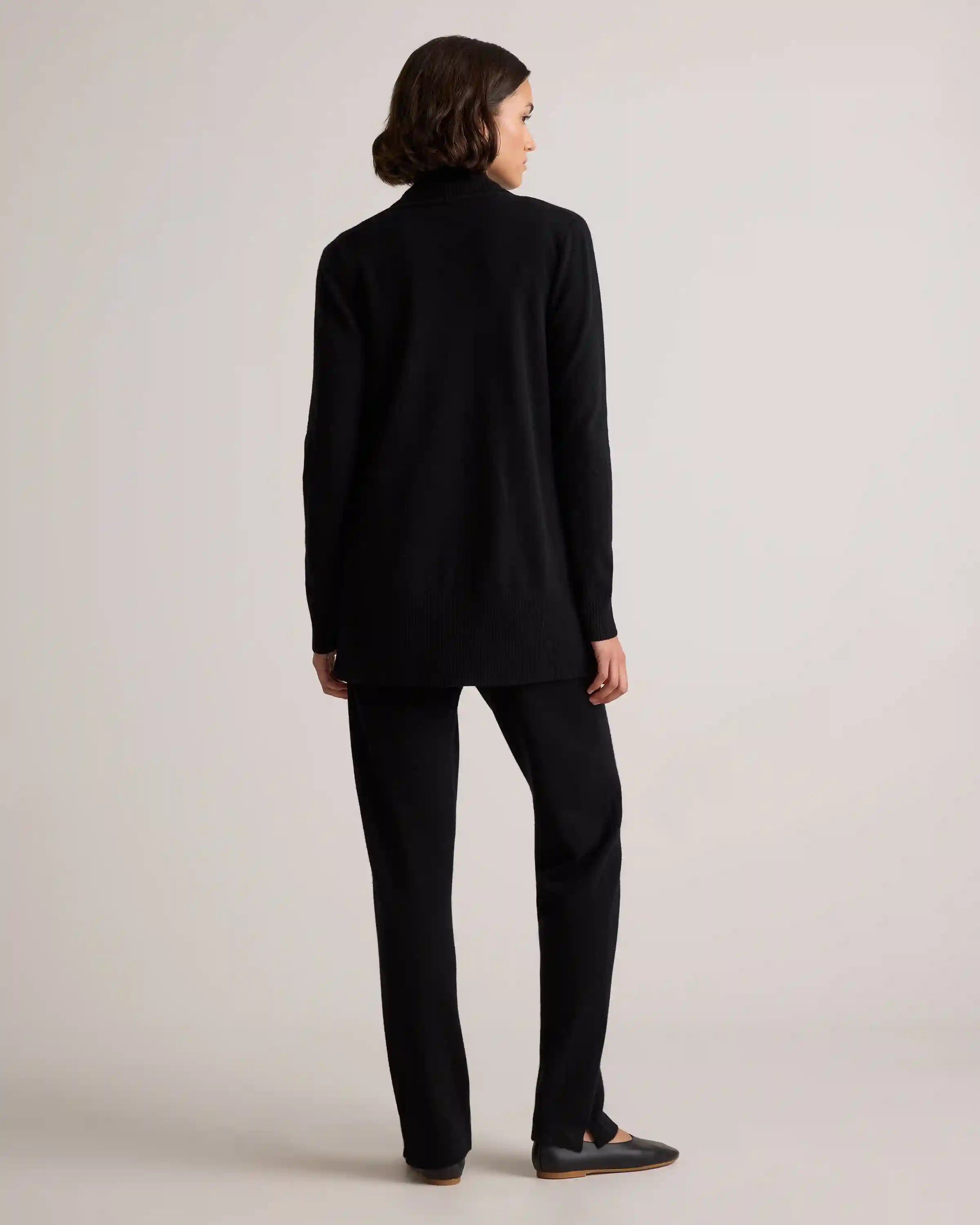 Mongolian Cashmere Open Cardigan Sweater
