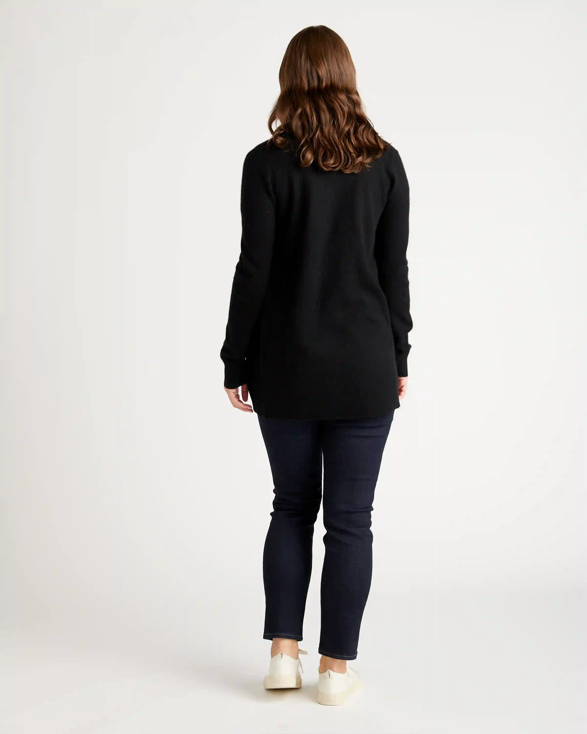 Mongolian Spring Cashmere Open Cardigan Sweater
