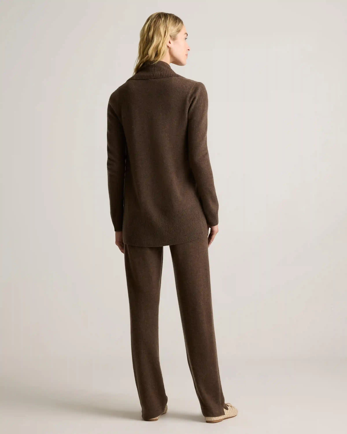Mongolian Cashmere Open Cardigan Sweater