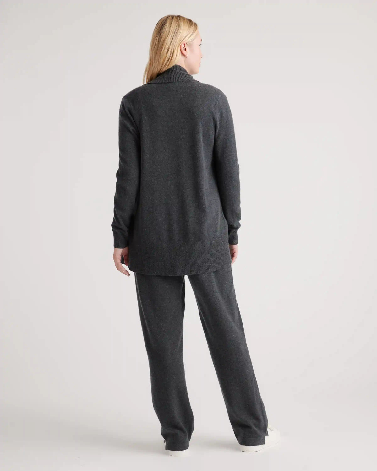 Mongolian Spring Cashmere Open Cardigan Sweater