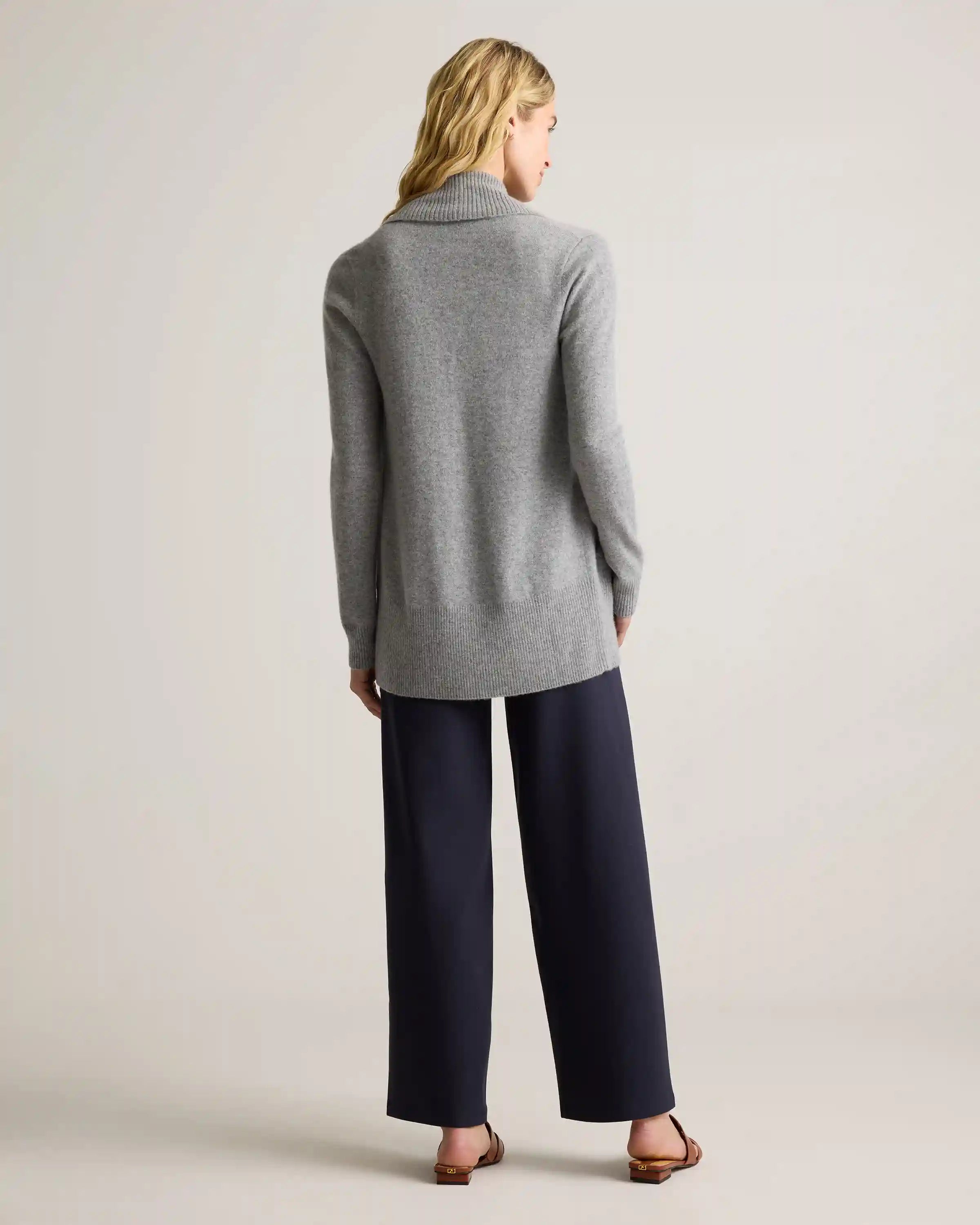 Mongolian Cashmere Open Cardigan Sweater