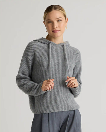 Mongolian Cashmere Fisherman Pullover Hoodie