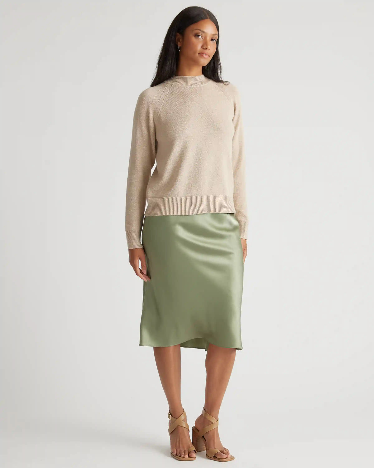 100% Organic Cotton Mock Neck Sweater