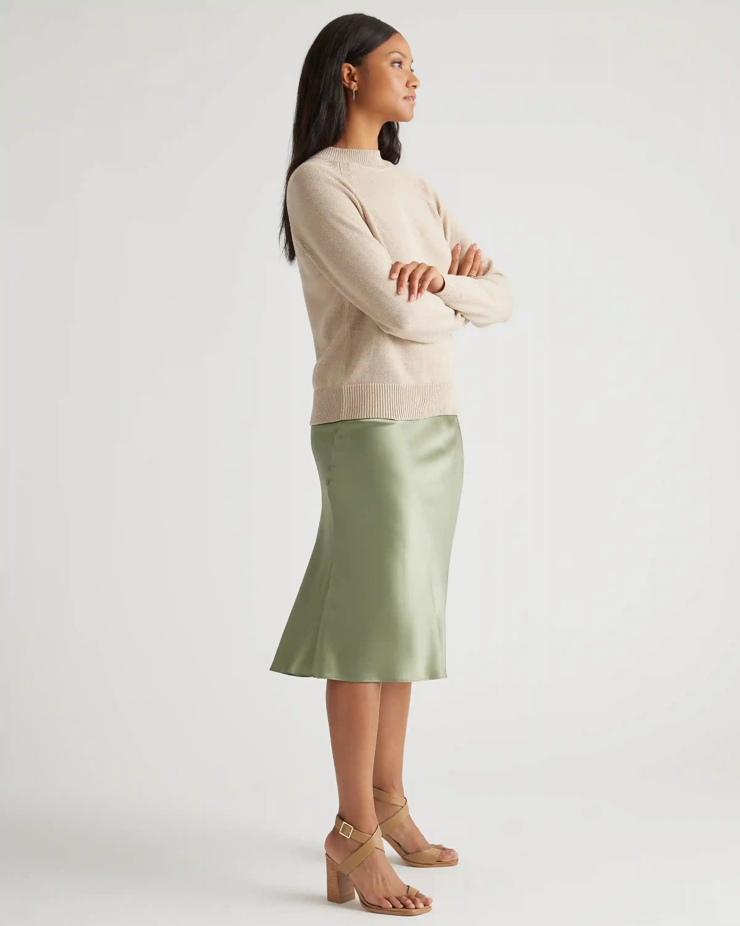 100% Organic Cotton Mock Neck Sweater