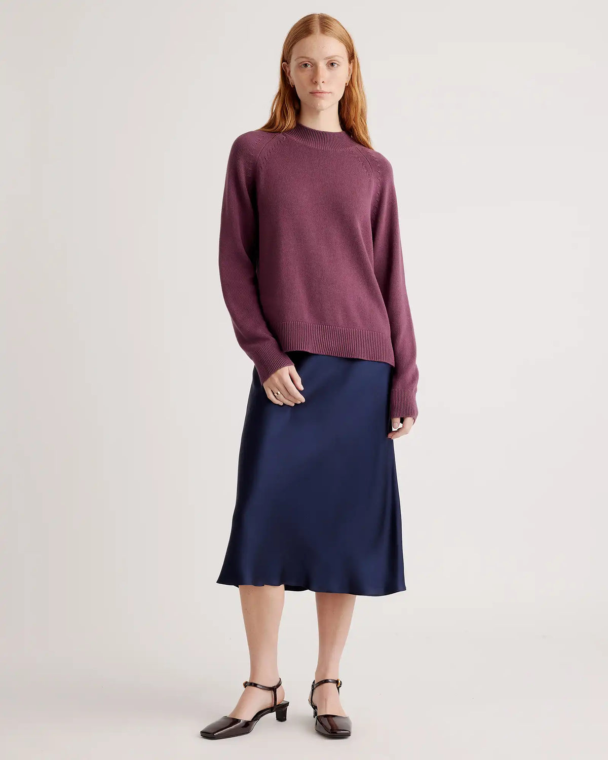 100% Organic Cotton Mock Neck Sweater