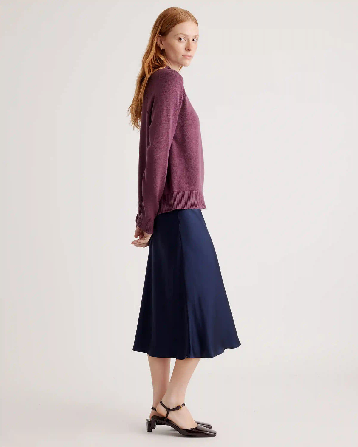 100% Organic Cotton Mock Neck Sweater