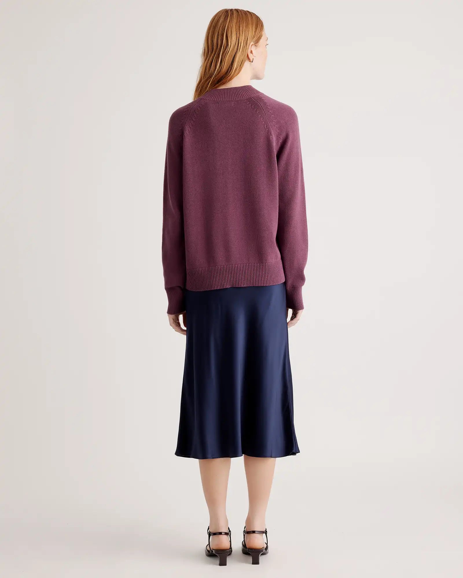 100% Organic Cotton Mock Neck Sweater