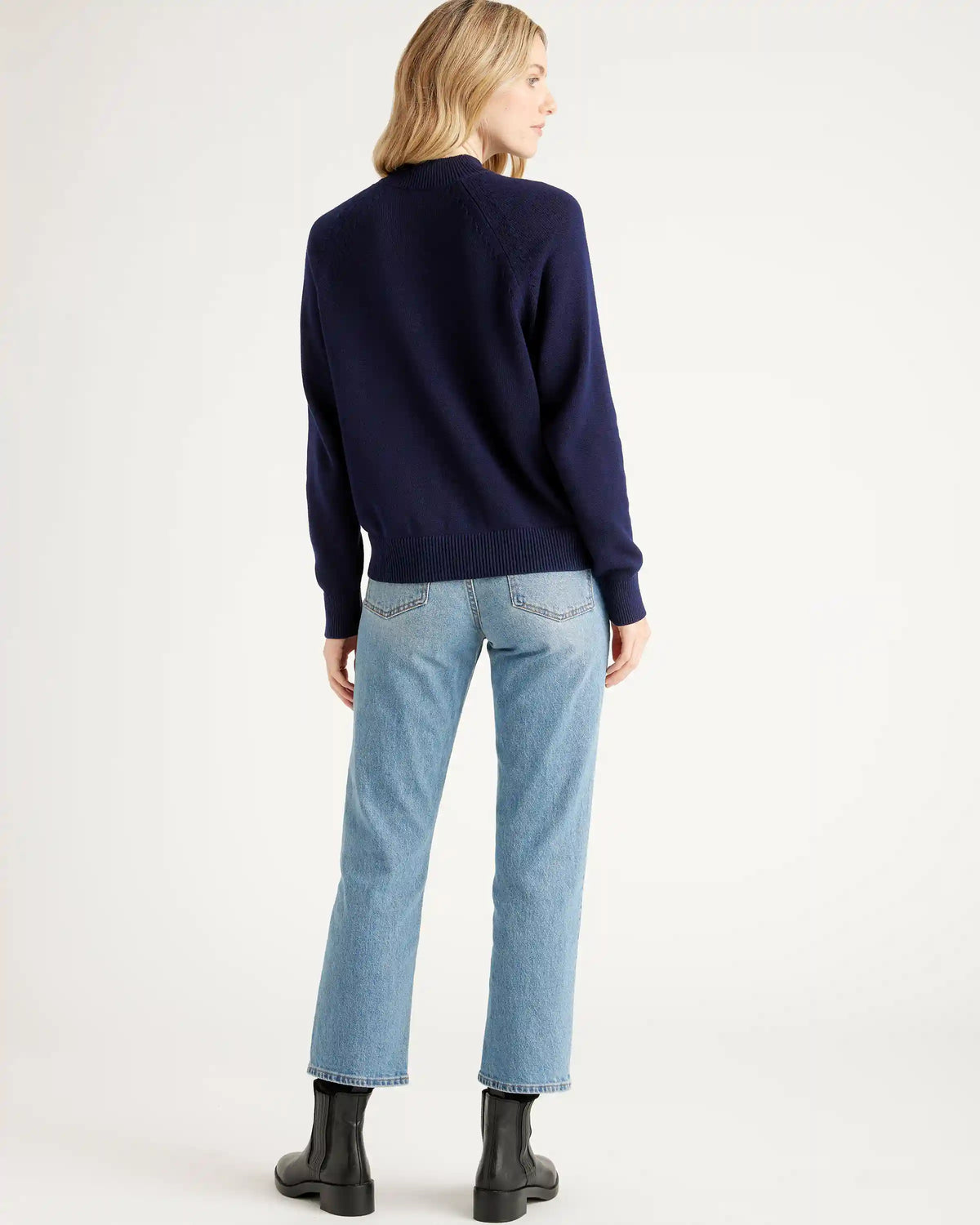 100% Organic Cotton Mock Neck Sweater