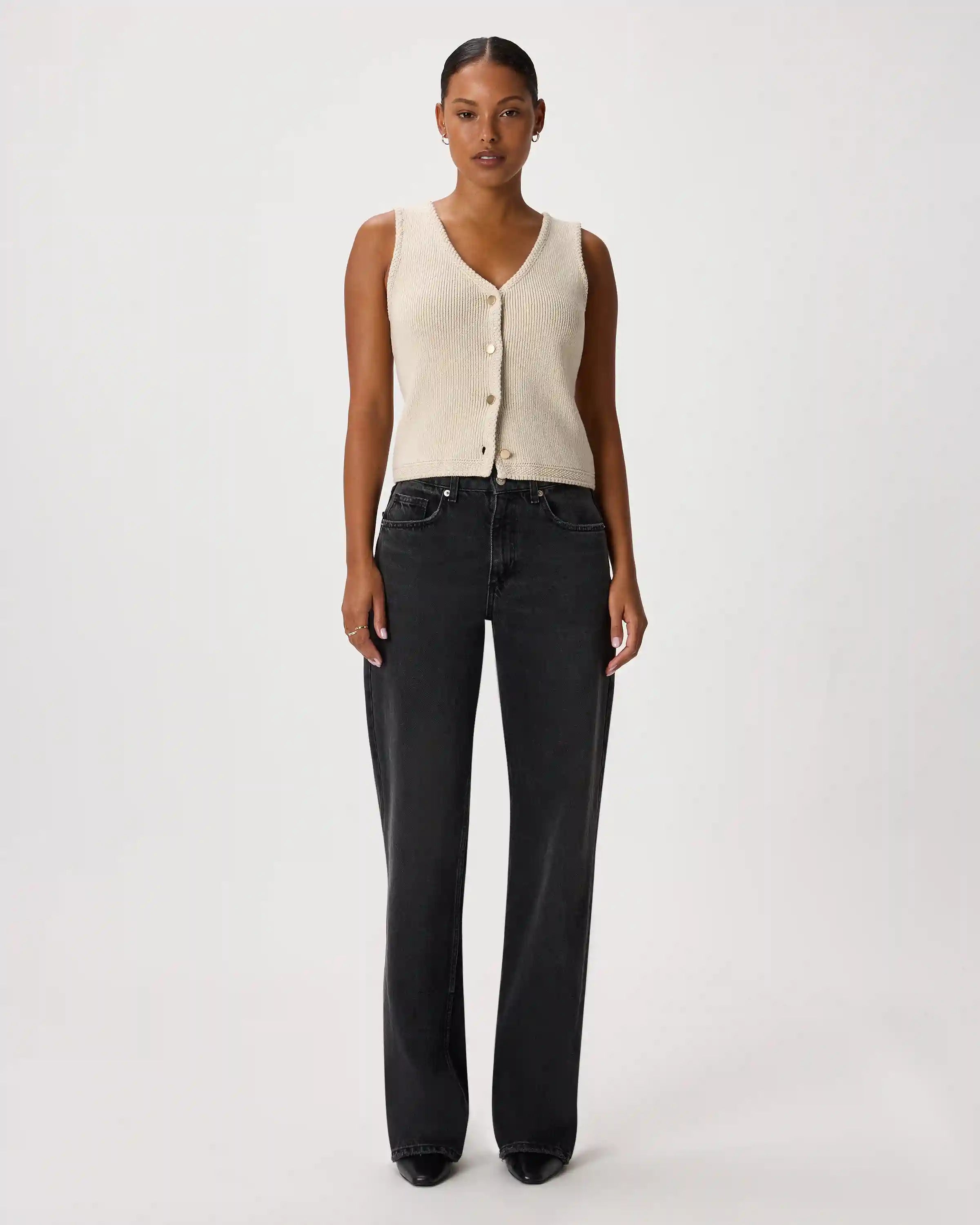 100% Organic Cotton V-Neck Sweater Vest
