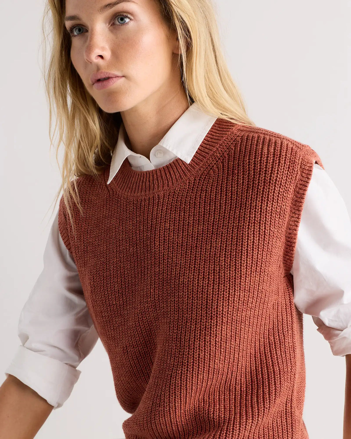 Cotton Linen Sweater Tank