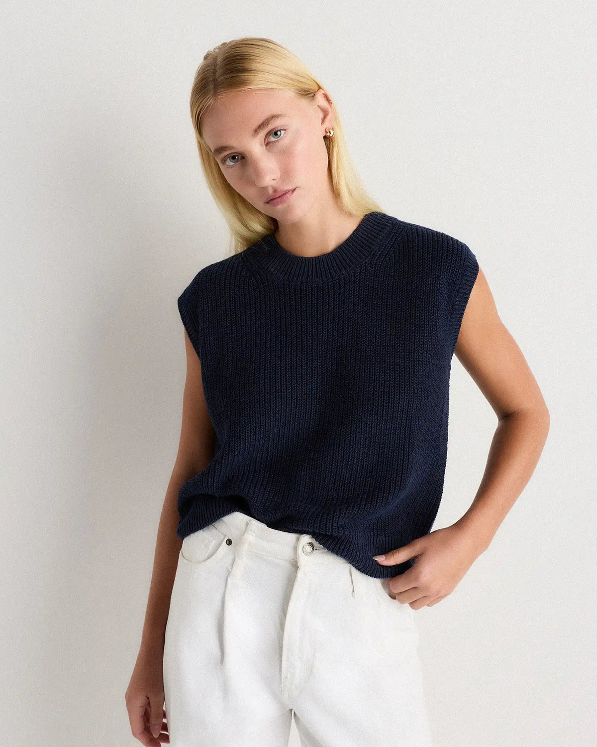 Cotton Linen Sweater Tank